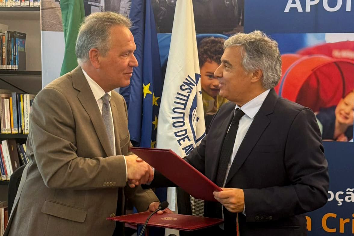 Secretário de Estado Adjunto e da Administração Interna, Paulo Simões Ribeiro, na assinatura do protocolo com o Instituto de Apoio à Criança, Lisboa, 25 de maio de 2026