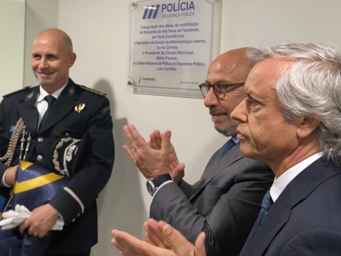 Secretário de Estado da Administração Interna, Telmo Correia, inaugura novas instalações da esquadra da PSP, Famalicão, 2 de junho de 2026
