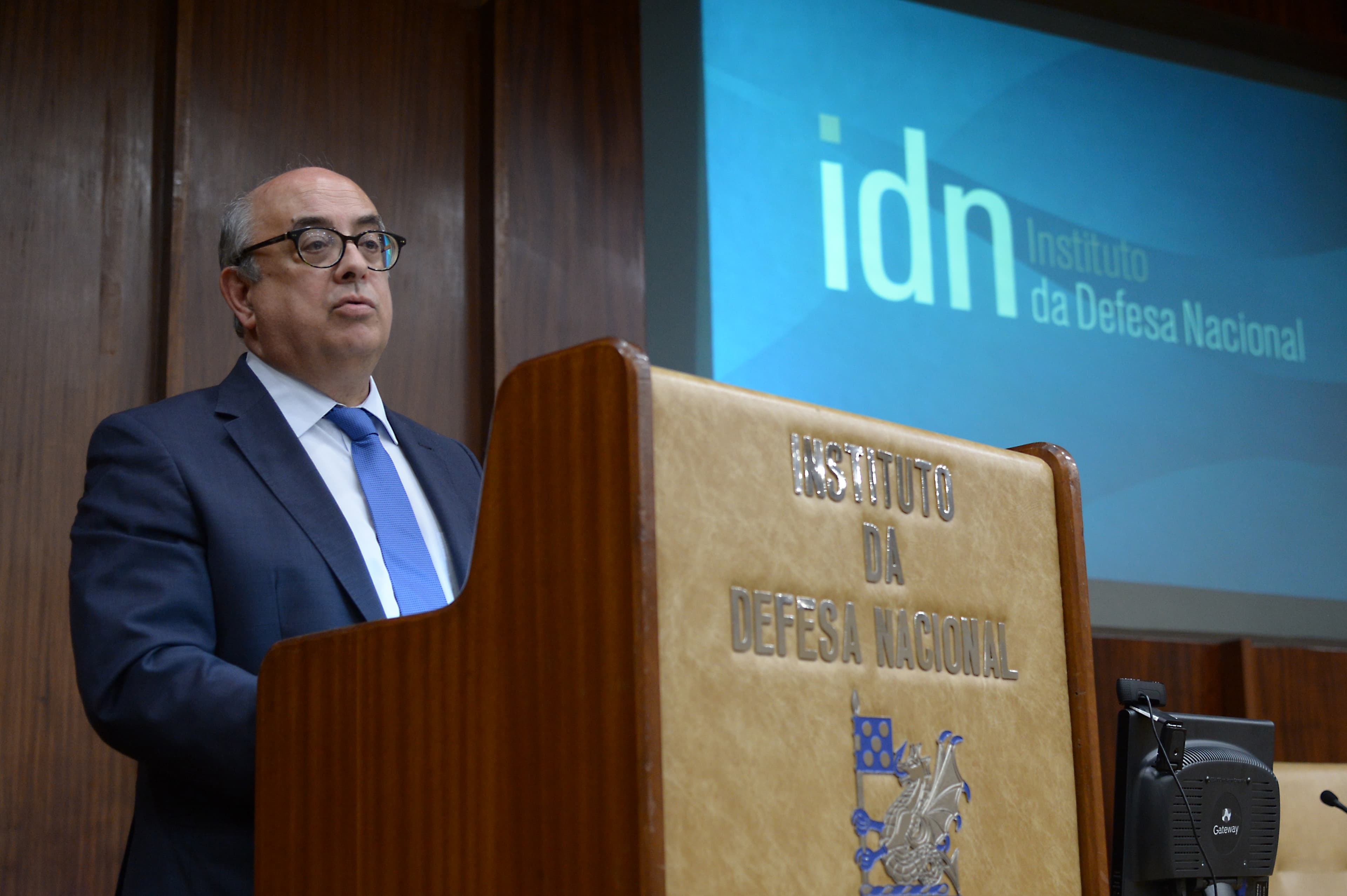 Ministro da Defesa Nacional, José Alberto Azeredo Lopes, no encerramento do curso de auditores 2017/2018, Lisboa, 10 maio 2018