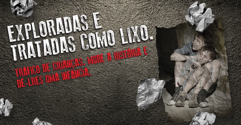 Campanha contra tráfico de crianças