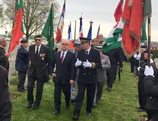 Homenagem em França, 22 abril 2017