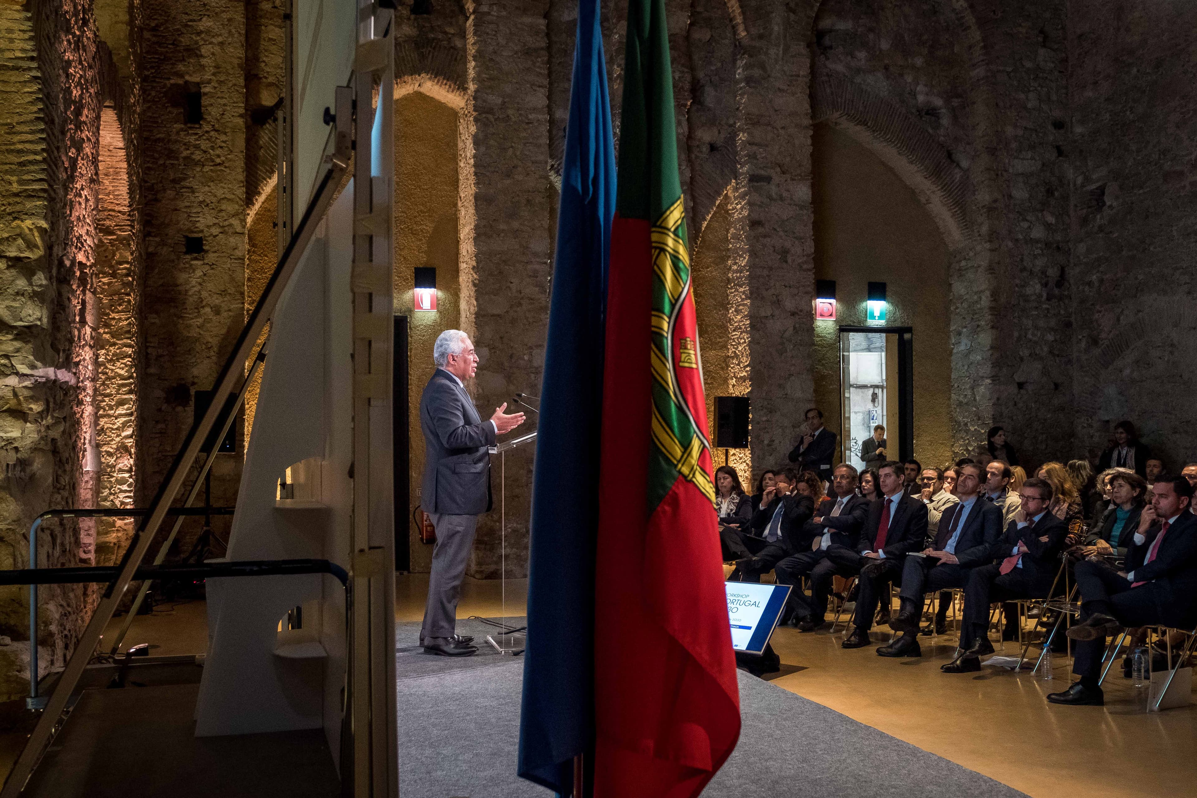 Primeiro-Ministro António Costa discursa no Workshop sobre Estratégia Nacional Portugal 2030, Lisboa, 28 novembro 2017 (Foto: Clara Azevedo)