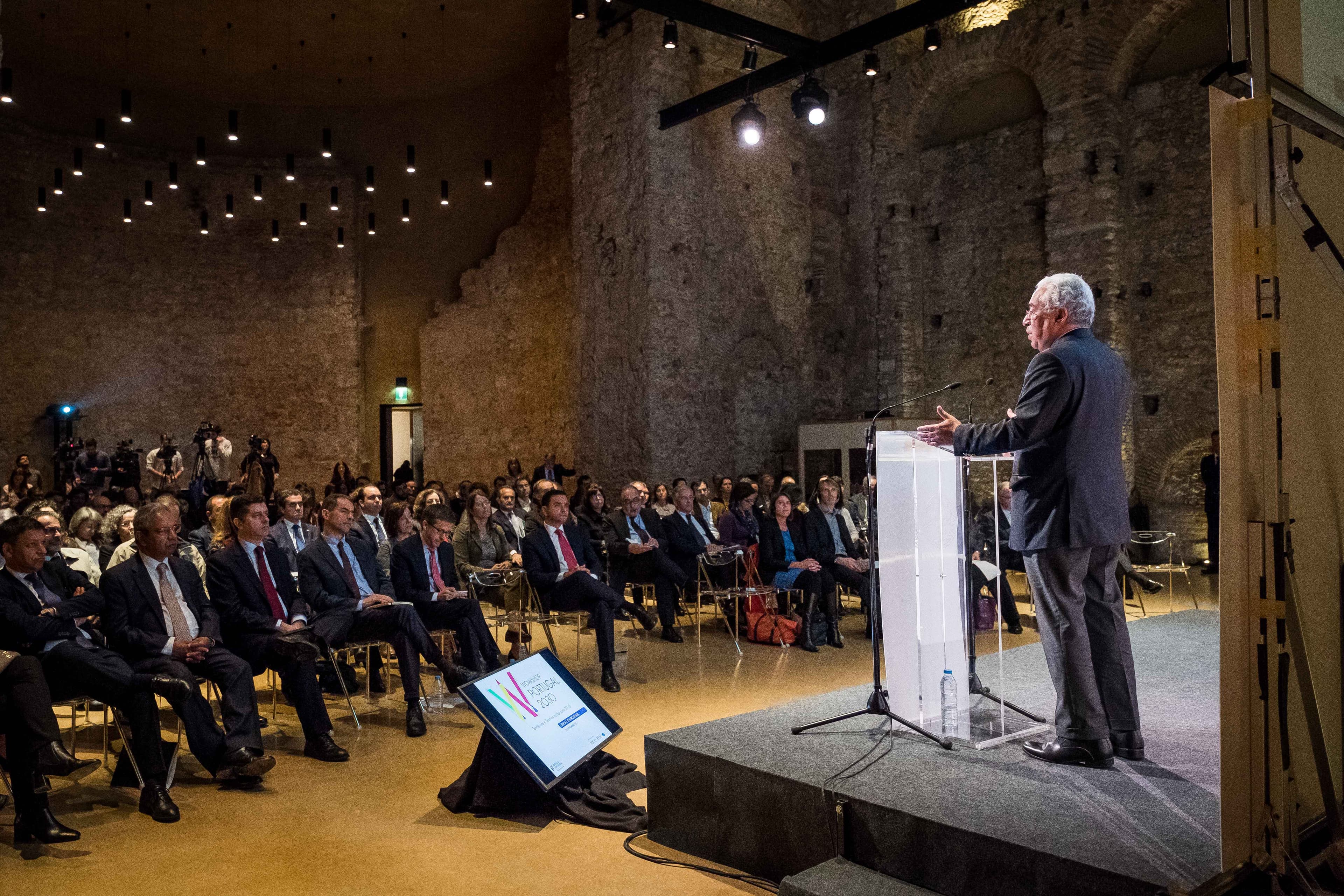 Primeiro-Ministro António Costa discursa no Workshop sobre Estratégia Nacional Portugal 2030, Lisboa, 28 novembro 2017 (Foto: Clara Azevedo)