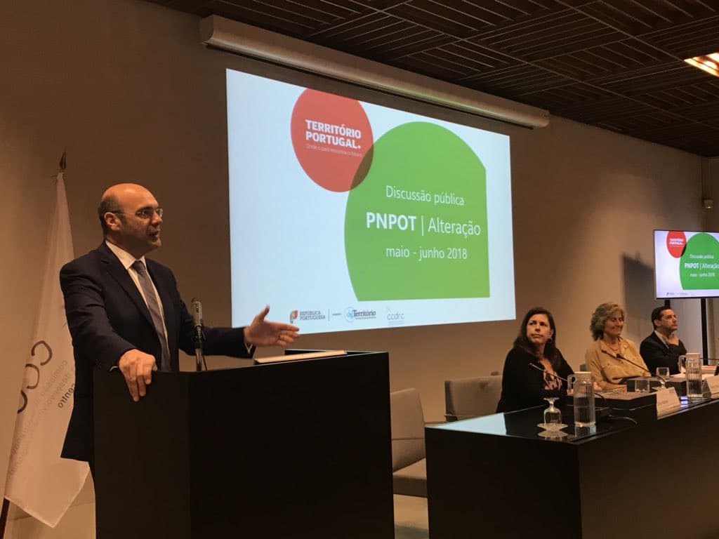 Ministro Adjunto, Pedro Siza Vieira, na apresentação do Programa Nacional da Política de Ordenamento do Território, Coimbra, 18 maio 2018