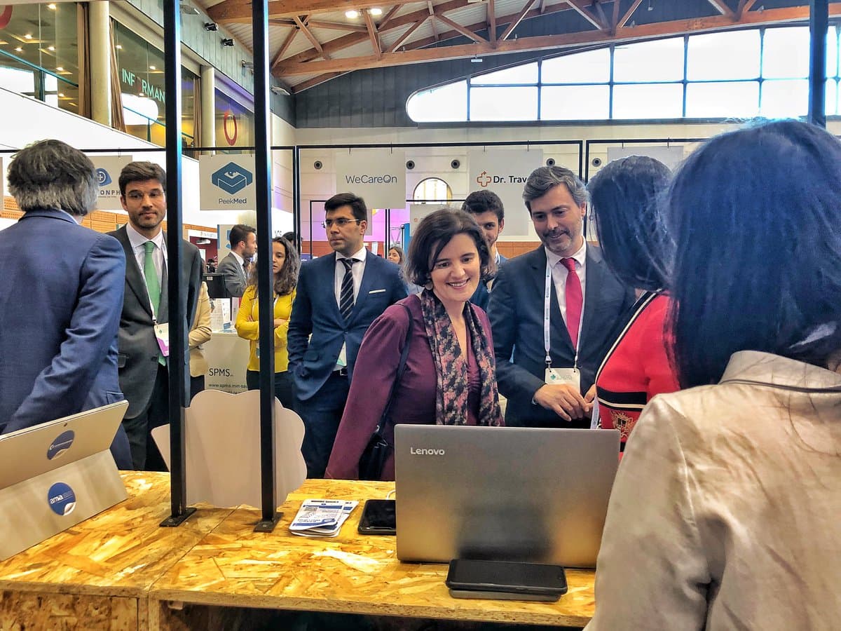 Ministra da Presidência e da Modernização Administrativa, Mariana Vieira da Silva, Secretário de Estado Luís Goes Pinheiro na InovAP, Lisboa, 21 março 2019