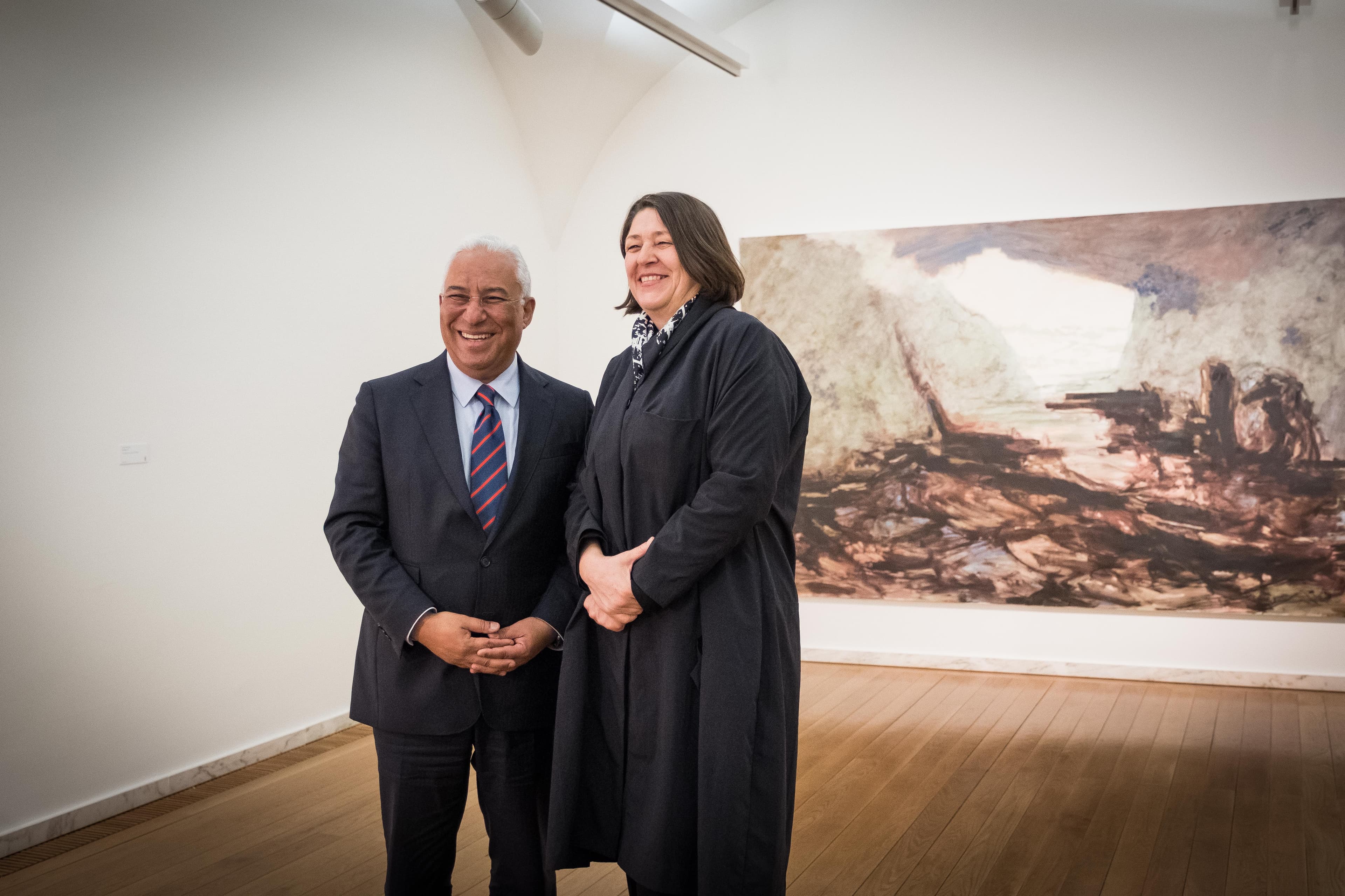 Primeiro-Ministro António Costa e Comissária da UE para os transportes, Violeta Bulc, no lançamento da linha ferroviária Évora-Caia, Elvas, 5 março 2018 (Foto: Clara Azevedo)