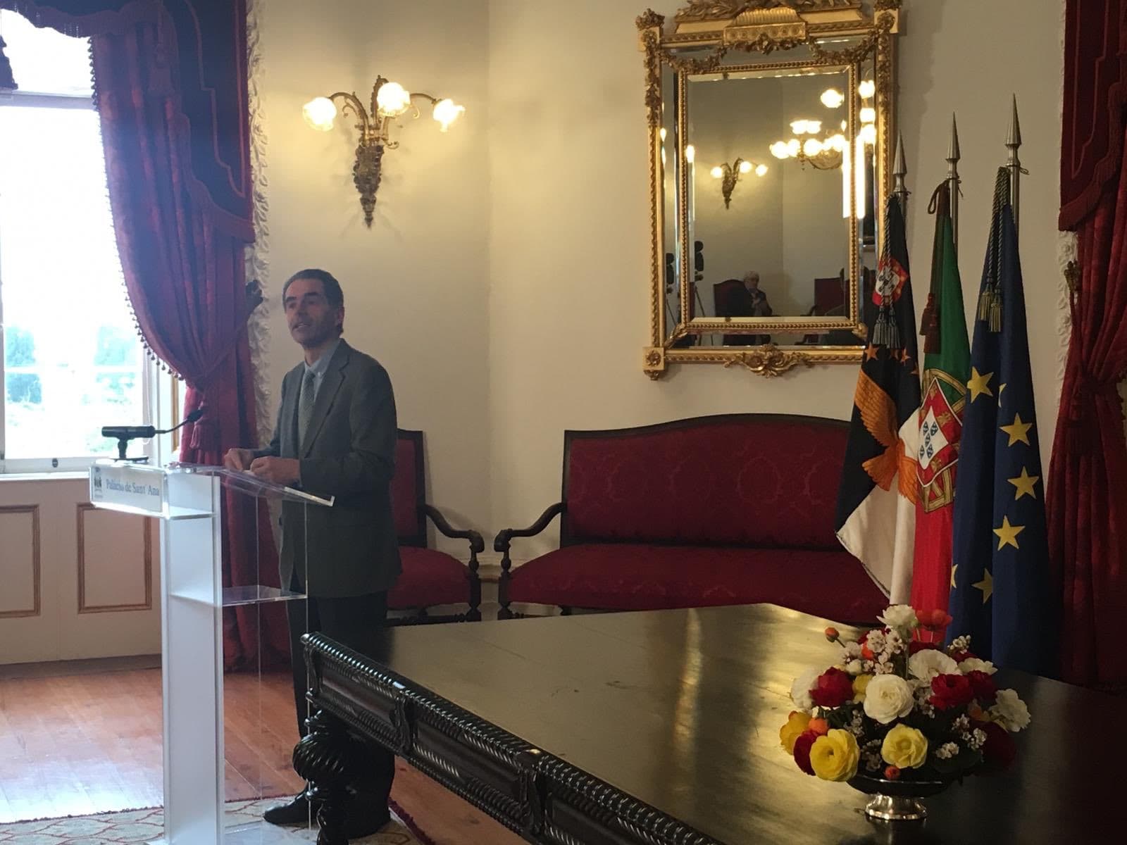 Ministro da Ciência, Tecnologia e Ensino Superior, Manuel Heitor, na cerimónia de escritura de constituição da Agência Espacial Portuguesa, Ponta Delgada, 18 março 2019