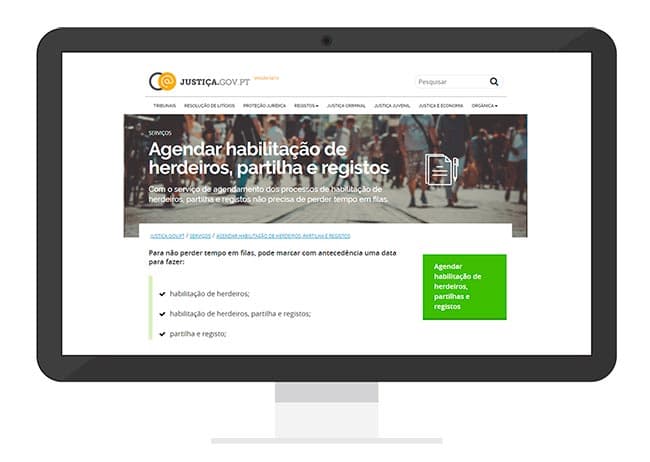 Serviços de agendamento disponíveis na Plataforma Digital da Justiça