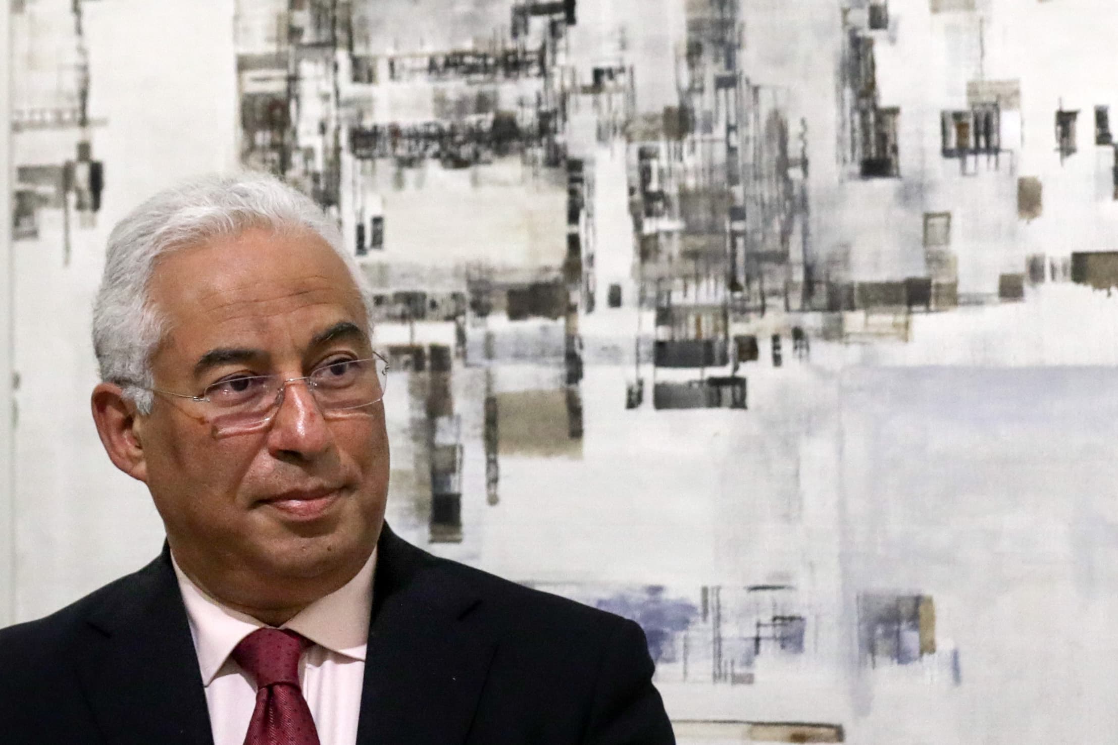 Primeiro-Ministro António Costa na cerimónia que assinalou a aquisição de seis quadros de Maria Helena Vieira da Silva, Lisboa, 3 fevereiro 2018 (Foto: António Cotrim)