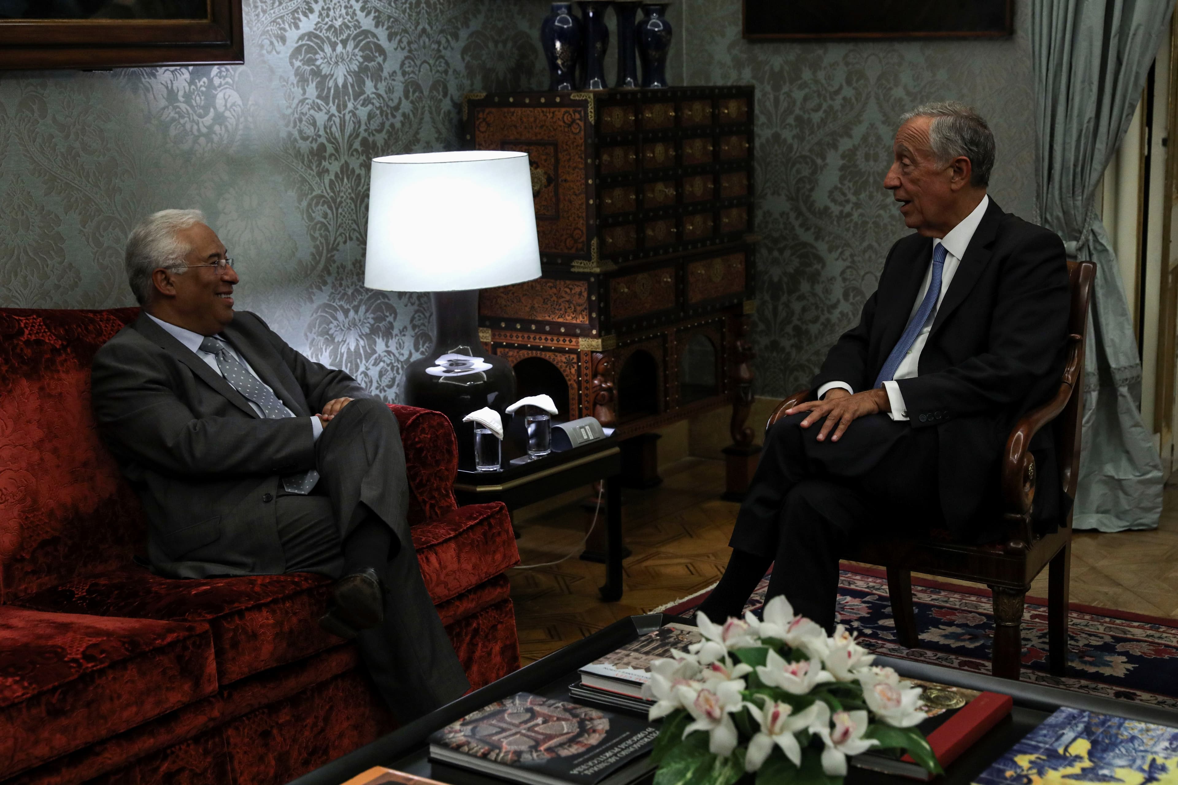 Primeiro-Ministro António Costa com o Presidente da República, Marcelo Rebelo de Sousa, Lisboa, 8 outubro 2019 (Foto: Miguel A. Lopes/Lusa)