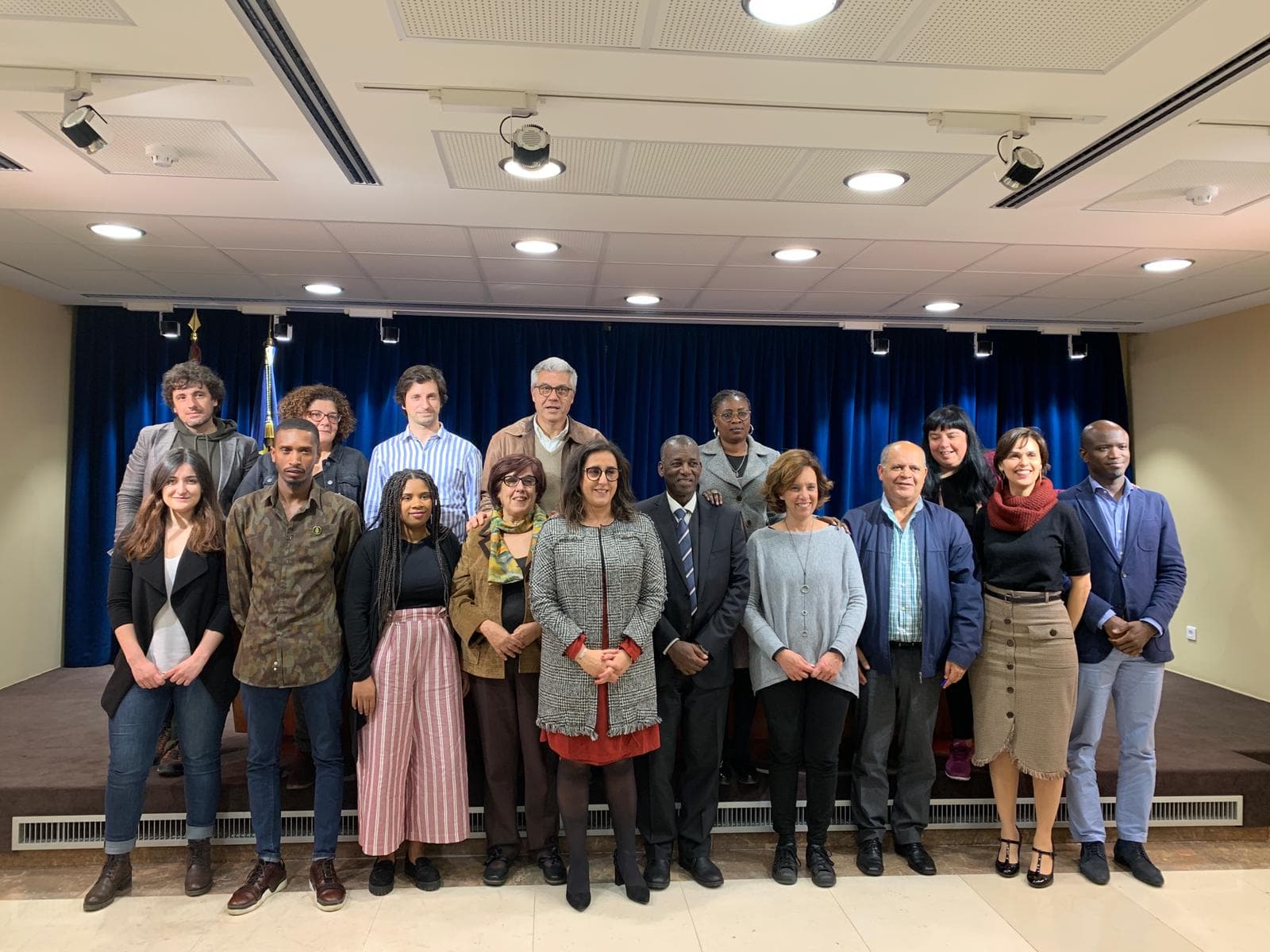 Secretária de Estado para a Cidadania e Igualdade, Rosa Monteiro, na cerimónia de assinatura de oito contratos destinados a apoiar projetos de prevenção e combate à mutilação genital feminina Lisboa, 25 março 2019