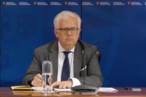 Ministro da Administração Interna, Eduardo Cabrita, na conferência de imprensa do Conselho de Ministros, 28 fevereiro 2019