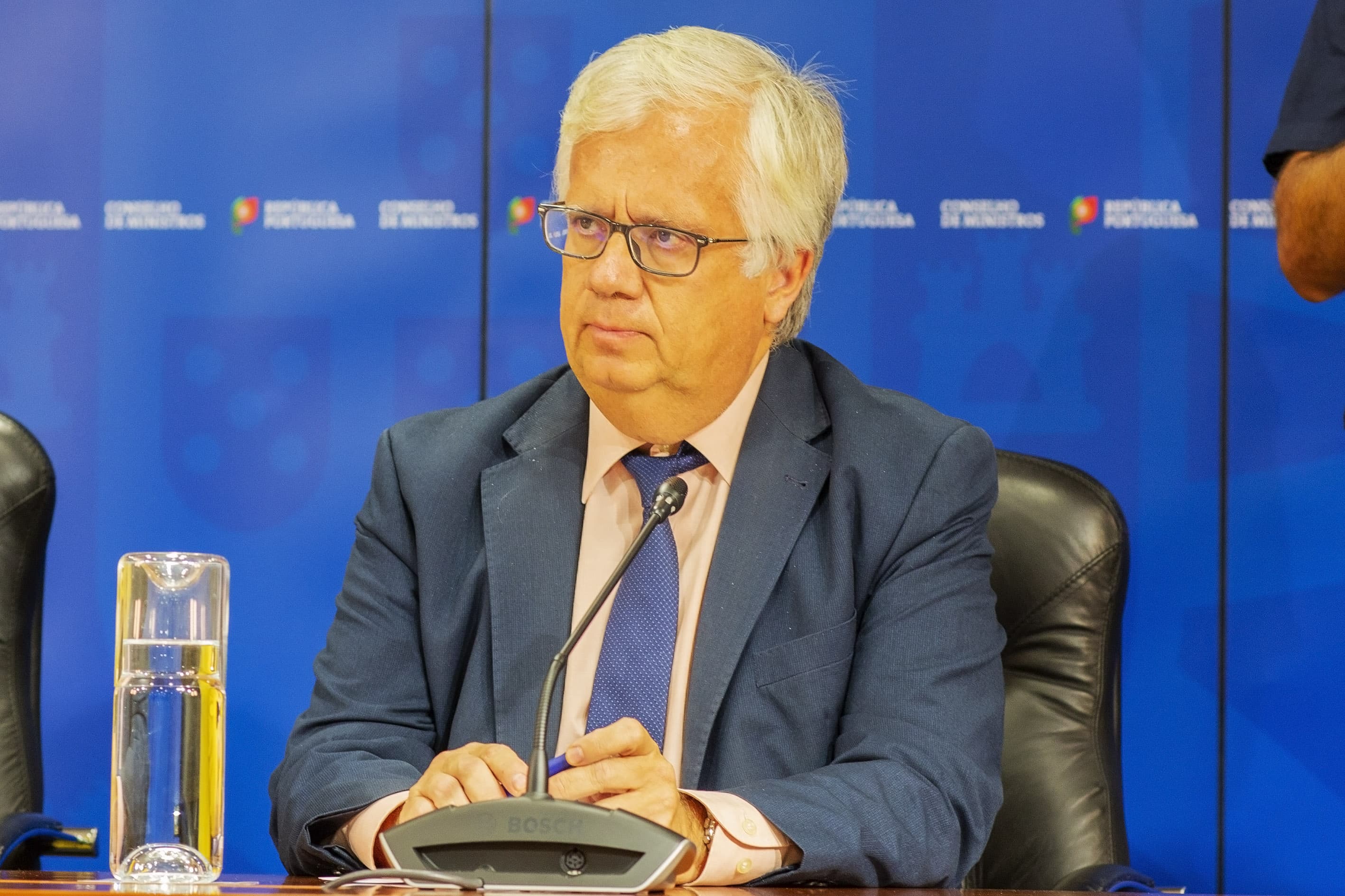 Ministro da Administração Interna, Eduardo Cabrita, na conferência de imprensa após Conselho de Ministros, Lisboa, 12 setembro 2019