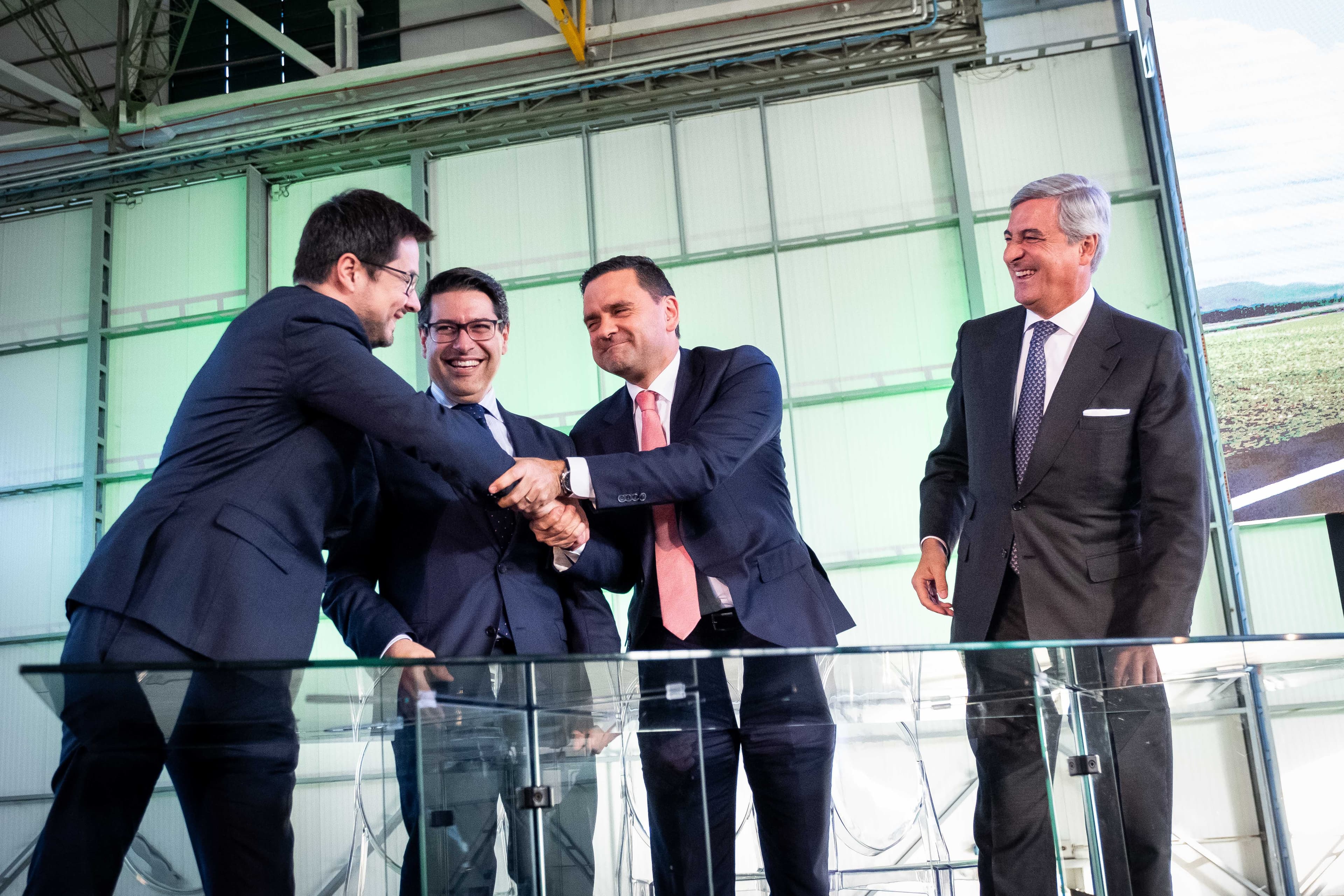 Assinatura do contrato da expansão da capacidade aeroportuária da região de Lisboa, Montijo, 8 janeiro 2019 (foto: Clara Azevedo)
