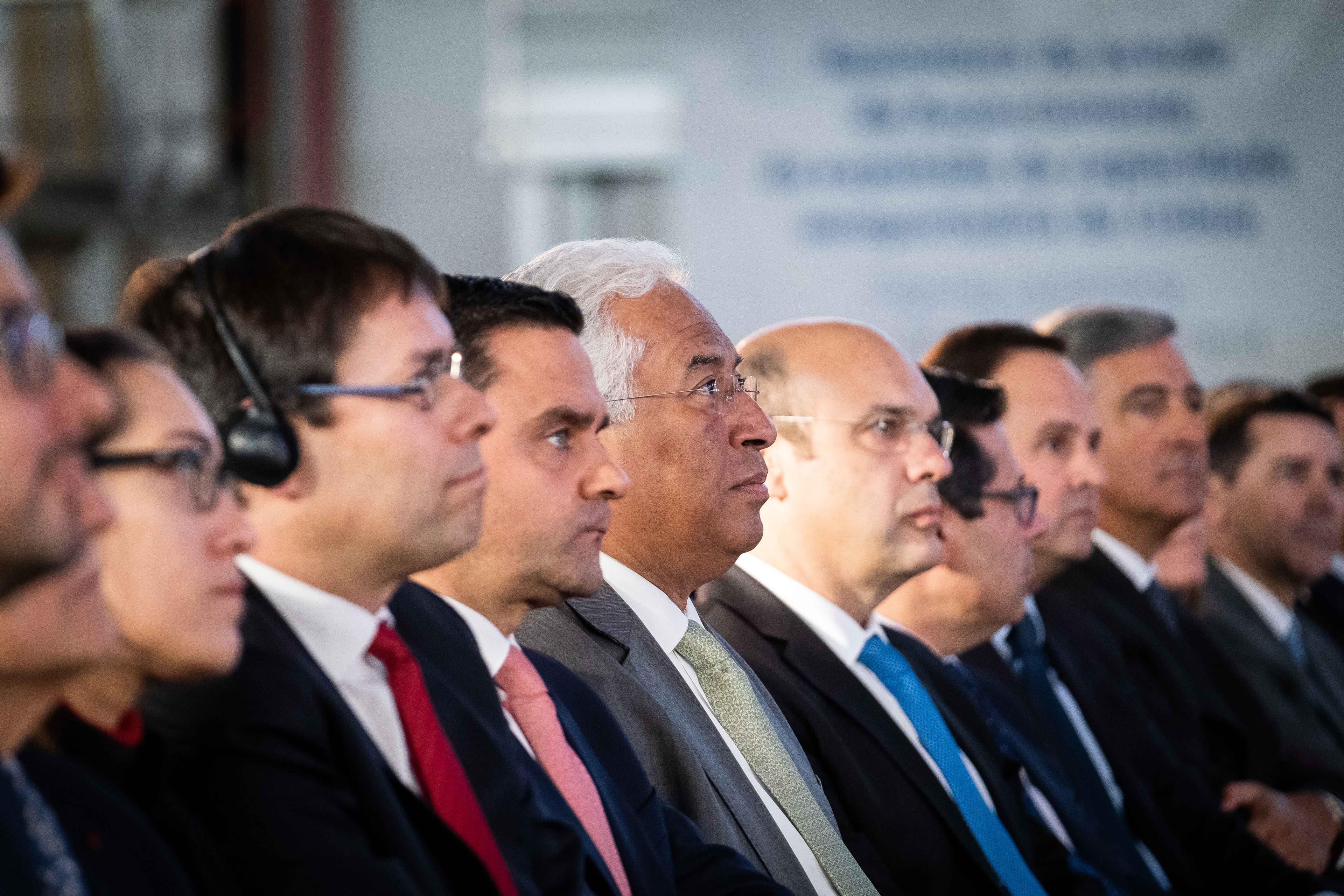 Assinatura do contrato da expansão da capacidade aeroportuária da região de Lisboa, Montijo, 8 janeiro 2019 (foto: Clara Azevedo)