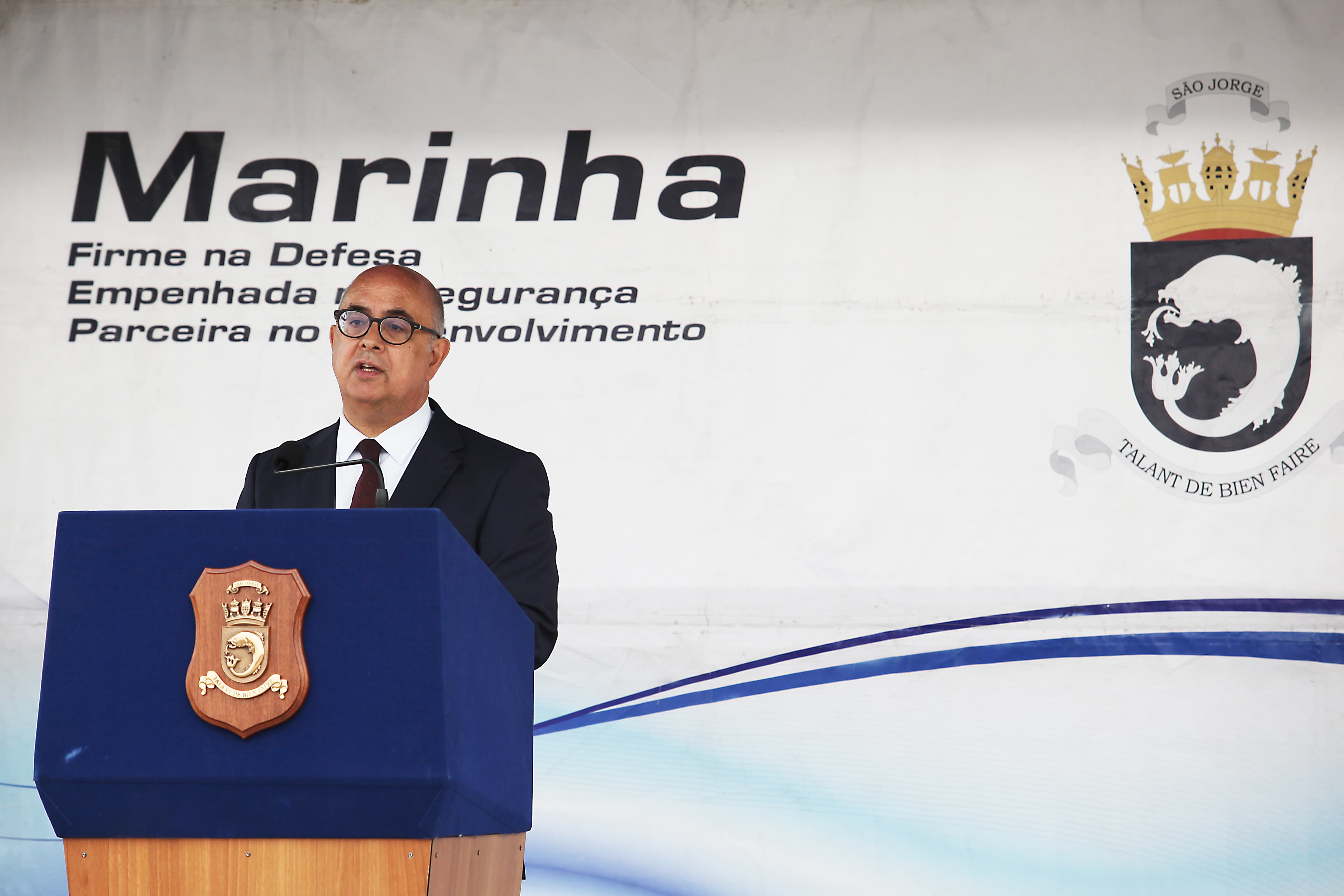 Ministro da Defesa Nacional, José Alberto Azeredo Lopes, no Dia da Marinha, Peniche, 20 maio 2018
