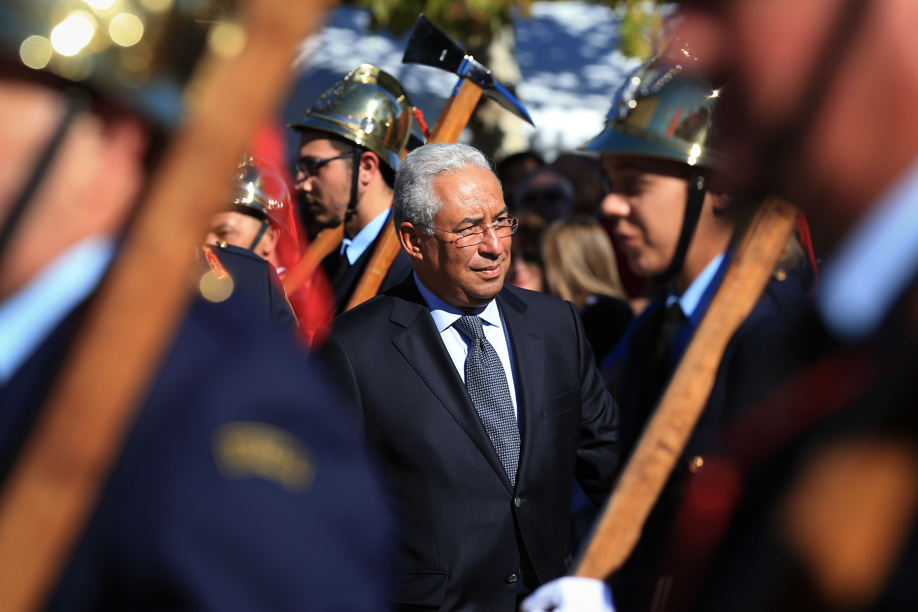Primeiro-Ministro António Costa no Congresso da Liga dos Bombeiros, Fafe, 29 outubro 2017 (foto: Manuel Araújo/Lusa)