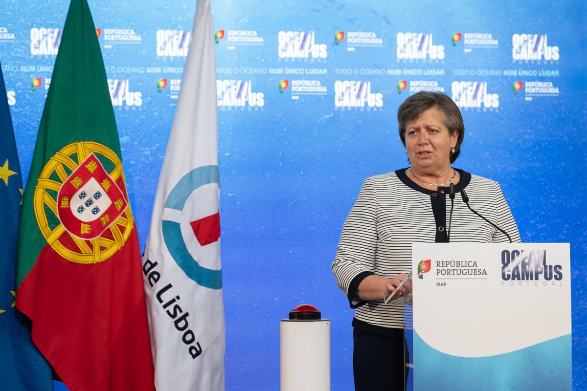 Ministra do Mar, Ana Paula Vitorino, na apresentação do «Campus do Mar», Lisboa, 22 julho 2019