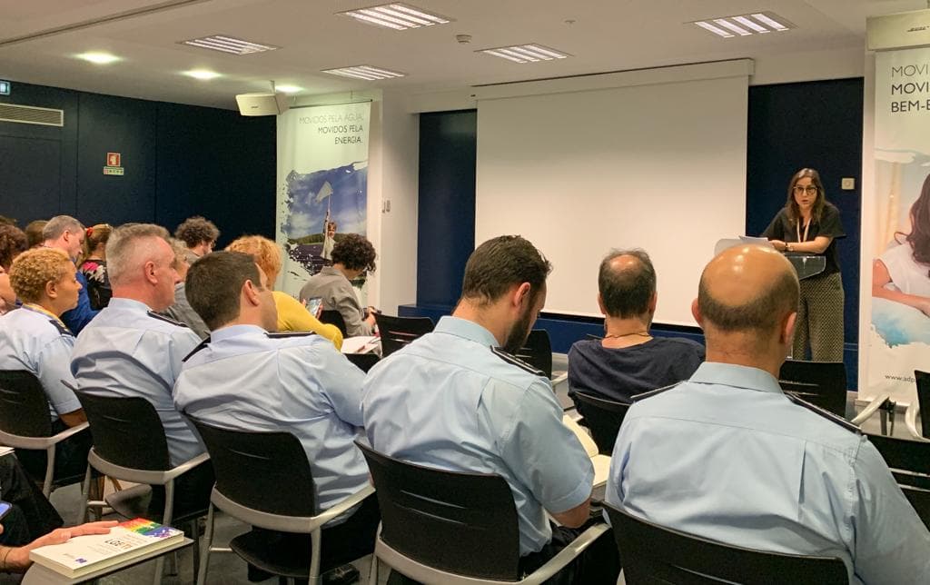 Secretária de Estado para a Cidadania e Inclusão, Rosa Monteiro, na apresentação do manual para formar forças de segurança em crimes contra pessoas LGBTI, Lisboa, 28 maio 2019 (DR)