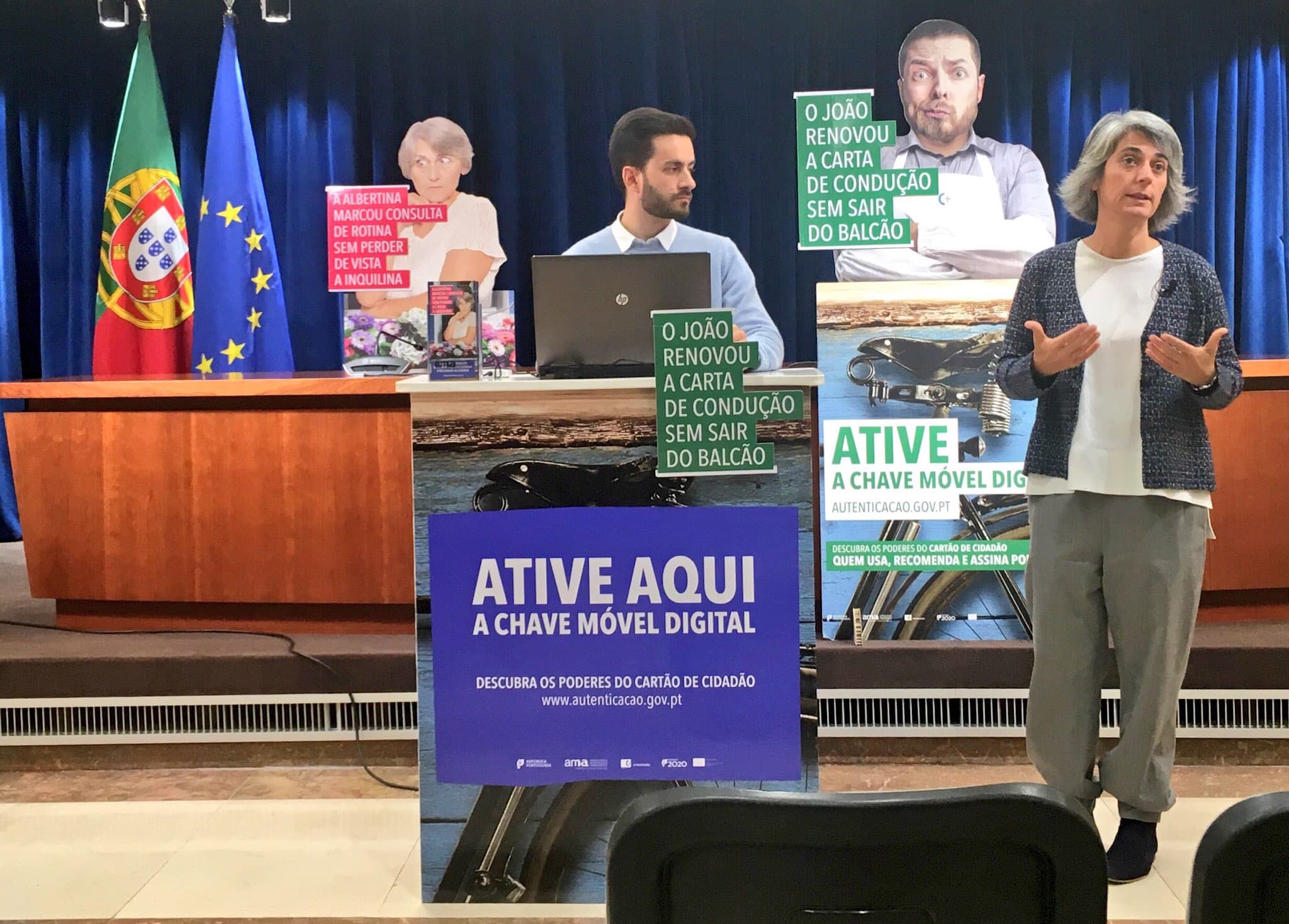 Secretária de Estado Adjunta e da Modernização Administrativa, Graça Fonseca, apresenta a ferramenta Chave Móvel Digital, Lisboa, 9 novembro 2017