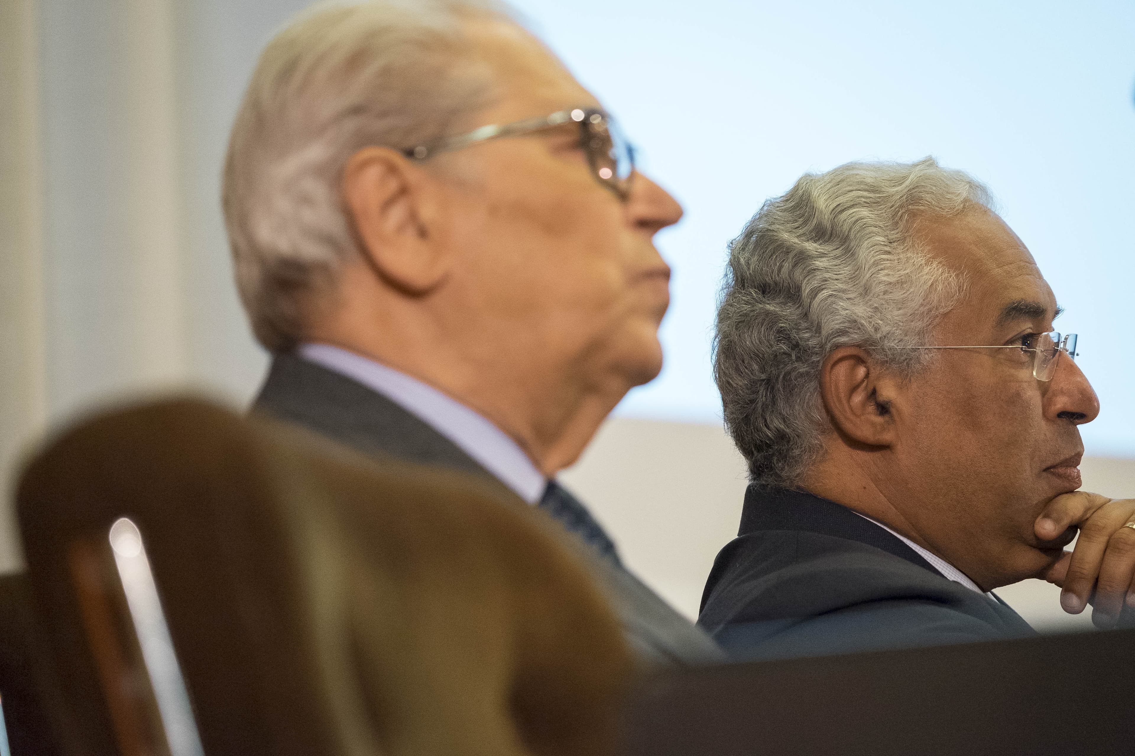 Primeiro-Ministro António Costa e o criador do Serviço Nacional de Saúde, António Arnaut, nas comemorações do 37.º aniversário do Serviço Nacional de Saúde, Coimbra, 15 setembro 2016 (Foto: Clara Azevedo)