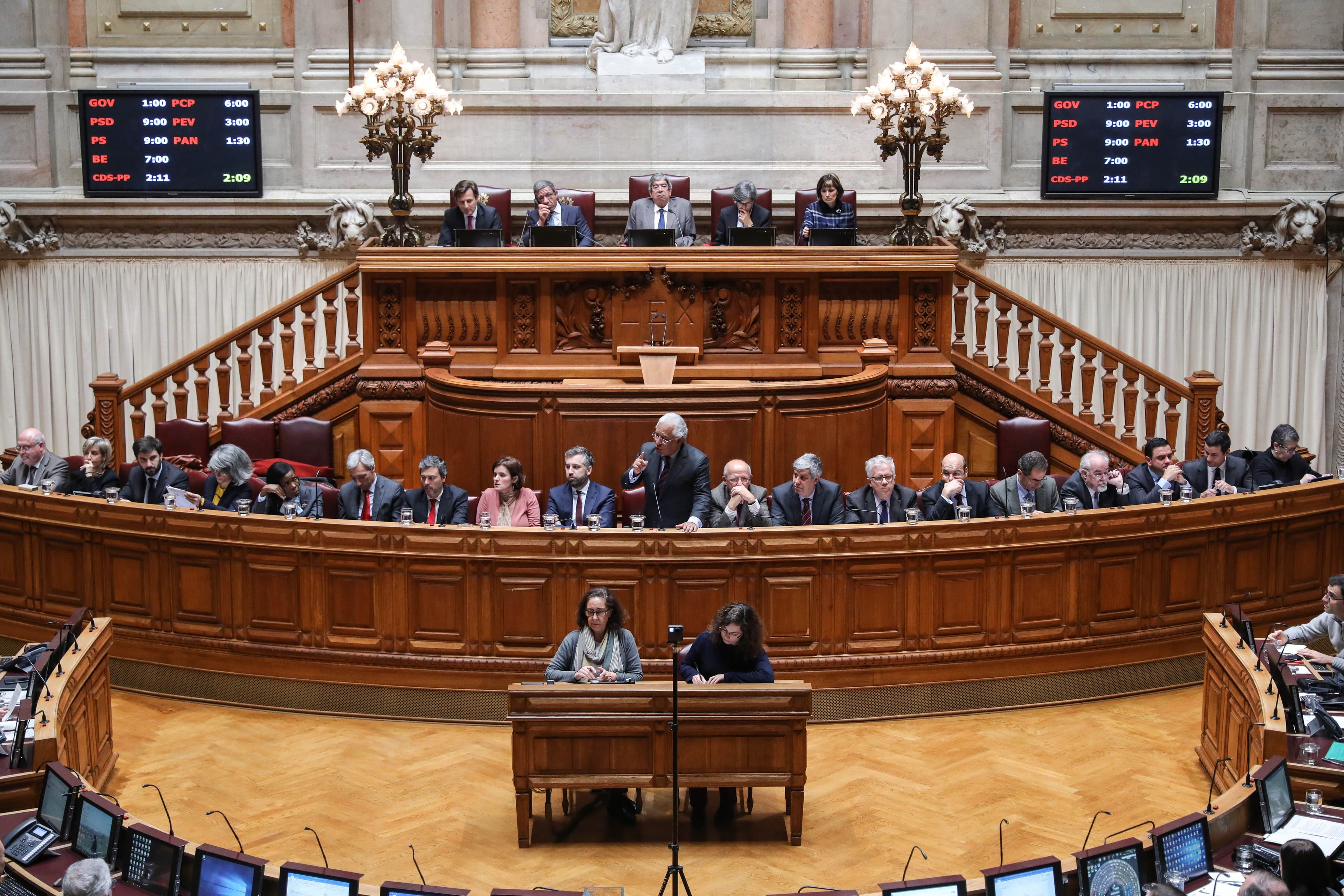 Primeiro-Ministro António Costa no debate quinzenal, Assembleia da República, 11 dezembro 2018 (Foto: Miguel A. Lopes/Lusa)