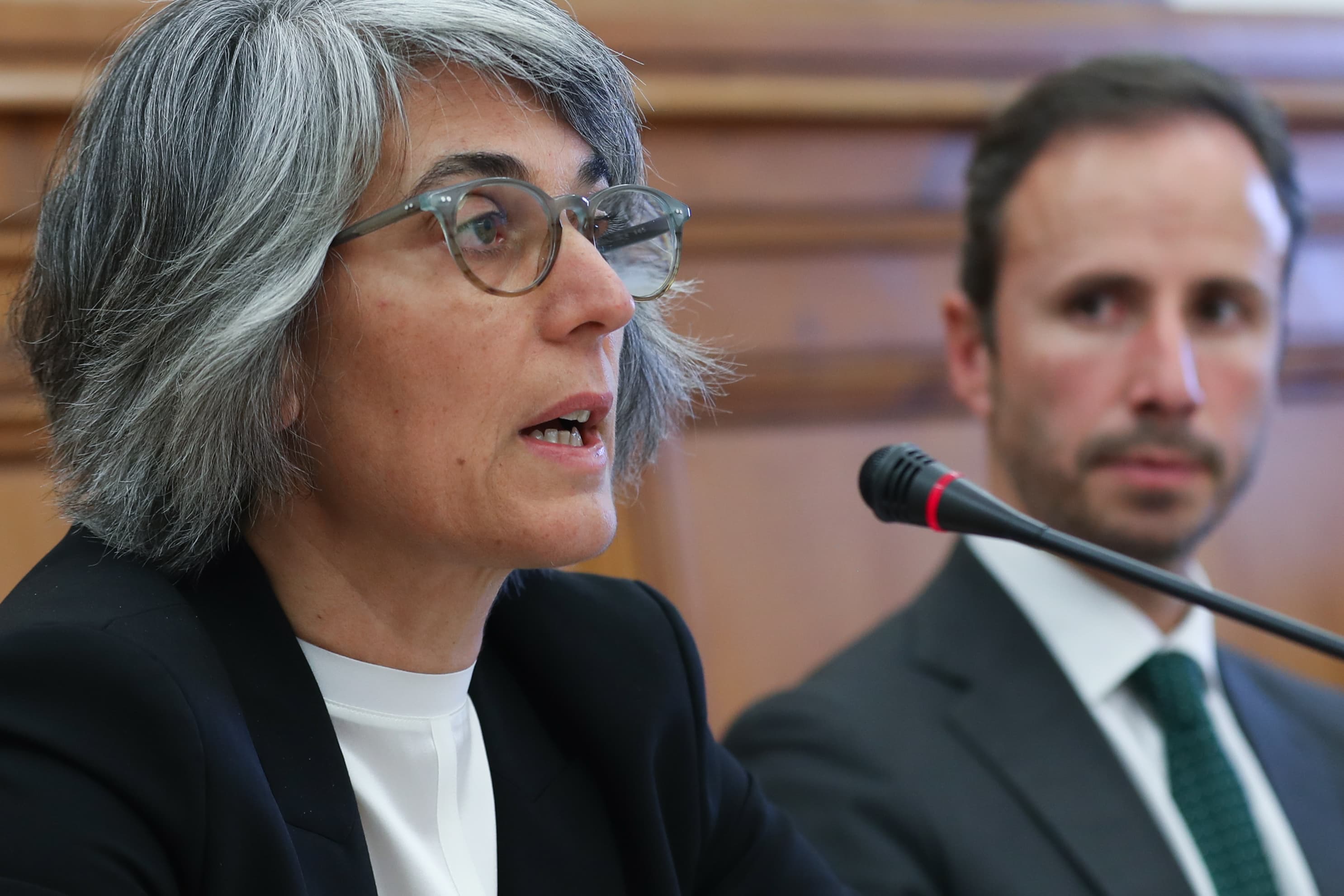 Ministra da Cultura, Graça Fonseca, na Comissão de Cultura, Comunicação, Juventude e Desporto na Assembleia da República, Lisboa, 26 março 2019 (Foto: António Cotrim/Lusa)