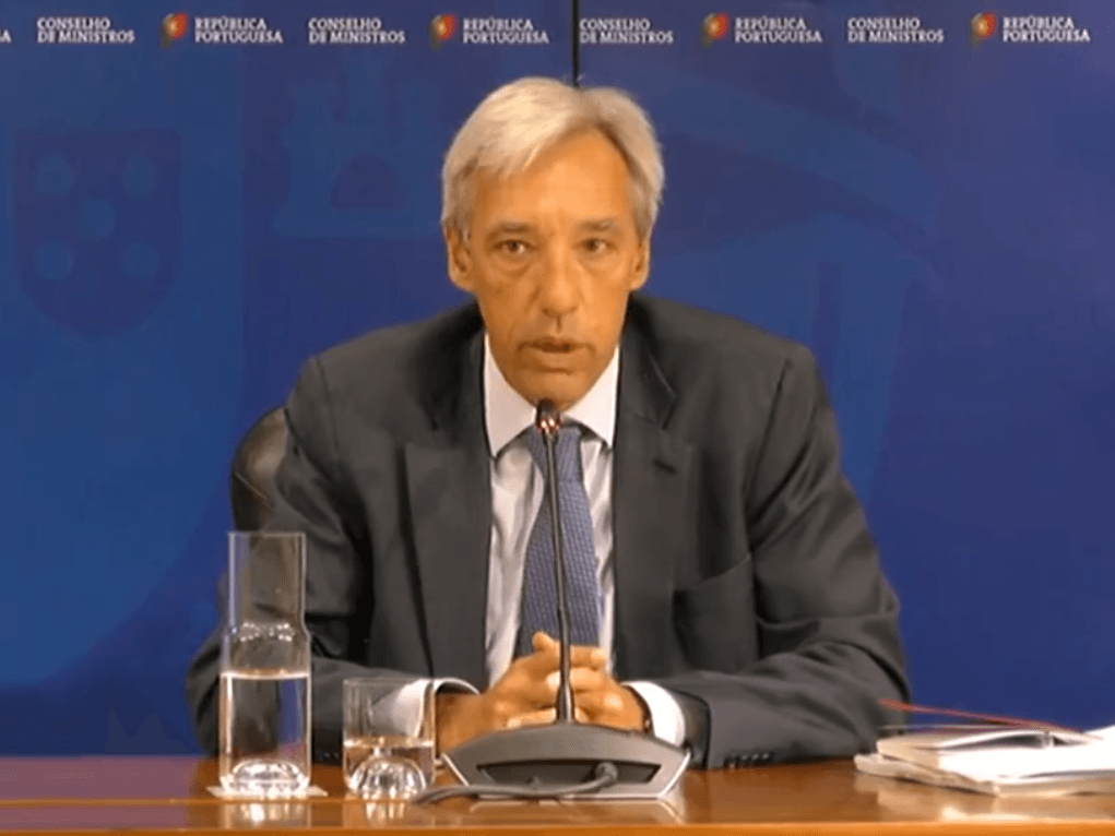 Ministro da Defesa Nacional, João Gomes Cravinho, na conferência de imprensa do Conselho de Ministros, 11 julho 2019
