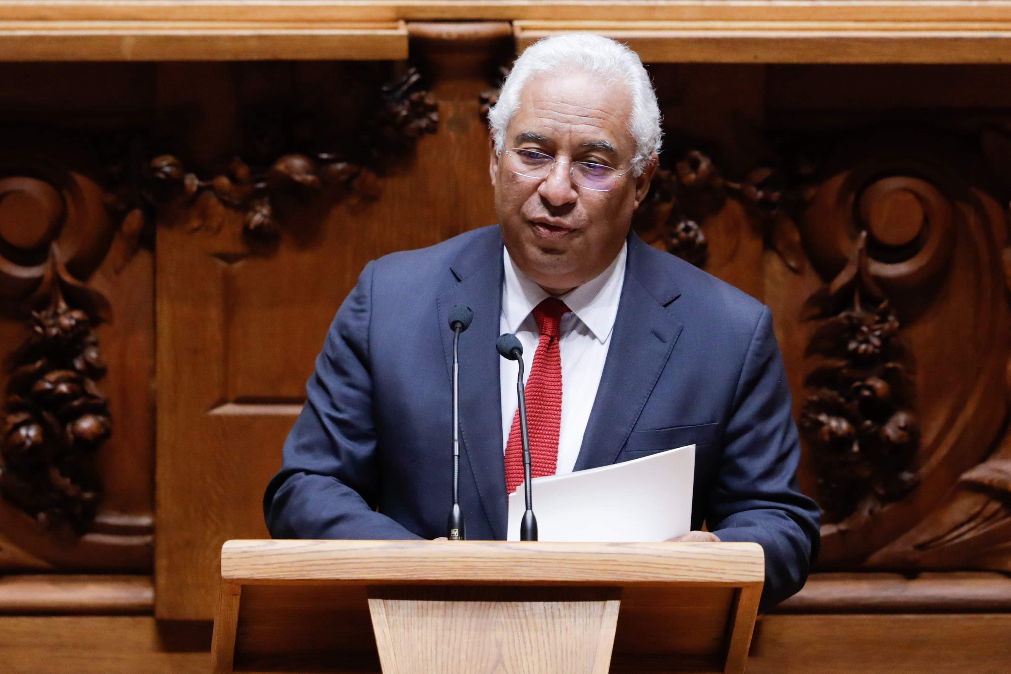 Primeiro-Ministro António Costa durante o debate quinzenal na Assembleia da República de 10 de outubro de 2018 (Foto: António Cotrim/Lusa)