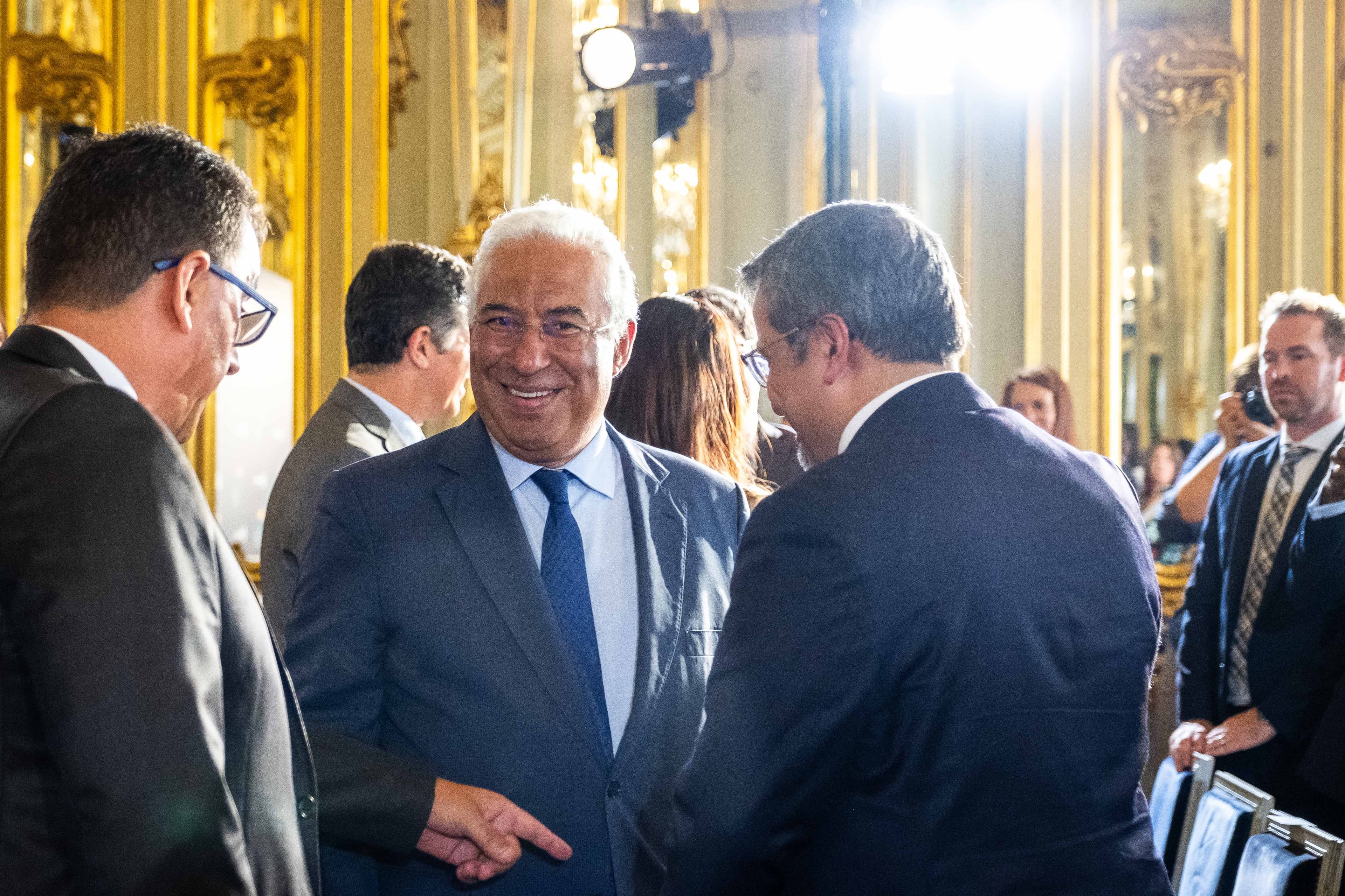 Primeiro-Ministro António Costa na assinatura do contrato entre a Vision-Box e o Aeroporto de Bangalore, Lisboa, 5 setembro 2018 (Foto: Clara Azevedo)