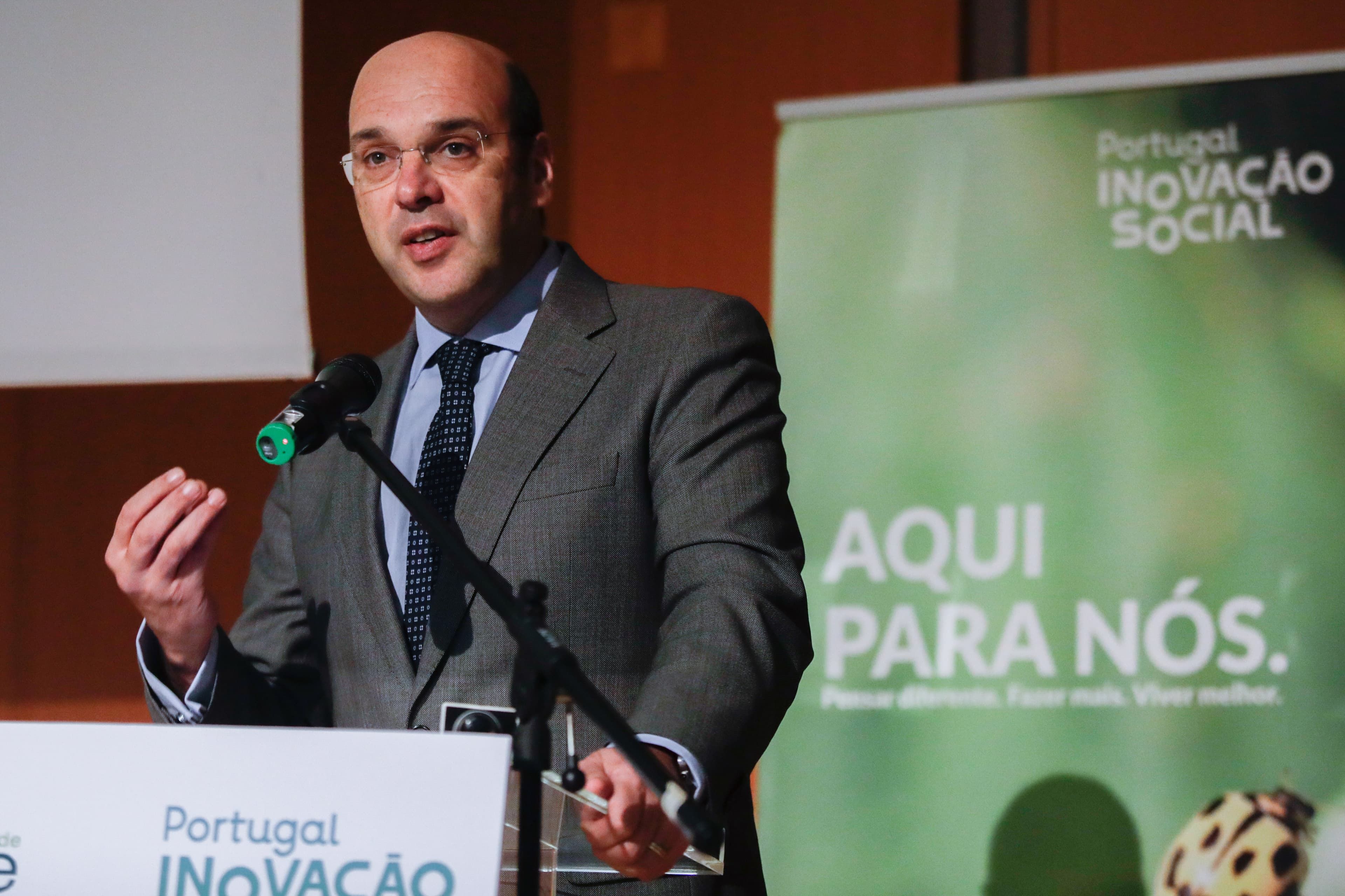 Ministro Adjunto e da Economia, Pedro Siza Vieira, durante a sessão de lançamento do concurso Portugal Inovação Social, Alvaiázere, 11 janeiro 2019 (Foto: Paulo Cunha/Lusa)