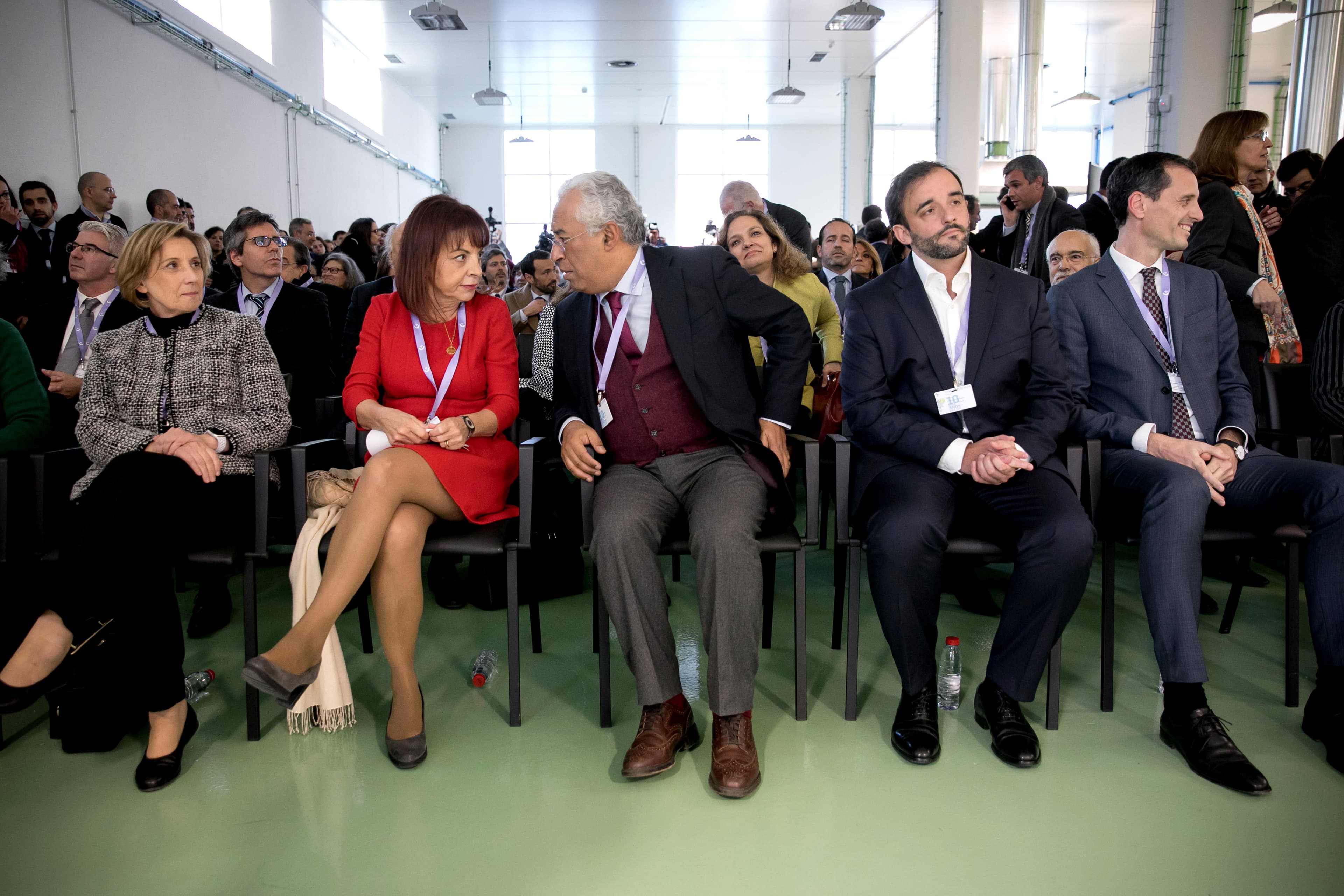 Primeiro-Ministro António Costa e Ministra da Presidência e Modernização Administrativa, Maria Manuel Leitão Marques na sessão dos 10 anos do Cartão do Cidadão, Lisboa, 7 dezembro 2017 (Foto: Paulo Vaz Henriques)