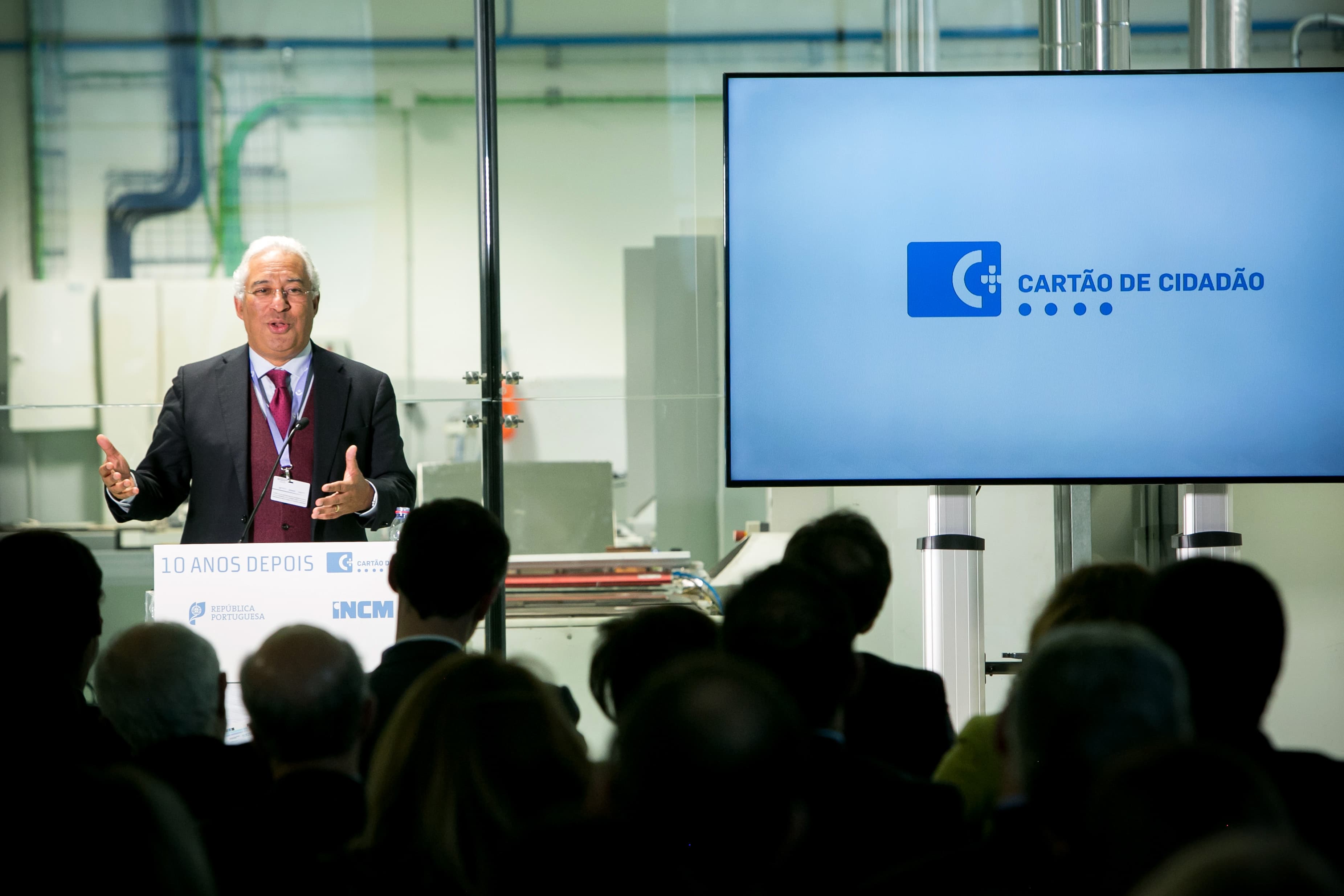 Primeiro-Ministro António Costa discursa na sessão dos 10 anos do Cartão de Cidadão, Lisboa, 7 dezembro 2017 (Foto: Paulo Vaz Henriques)