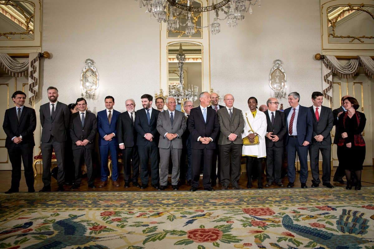 Primeiro-Ministro António Costa e membros do Governo apresentam cumprimentos de Natal ao Presidente da República, Marcelo Rebelo de Sousa, Lisboa 21 dezembro 2017