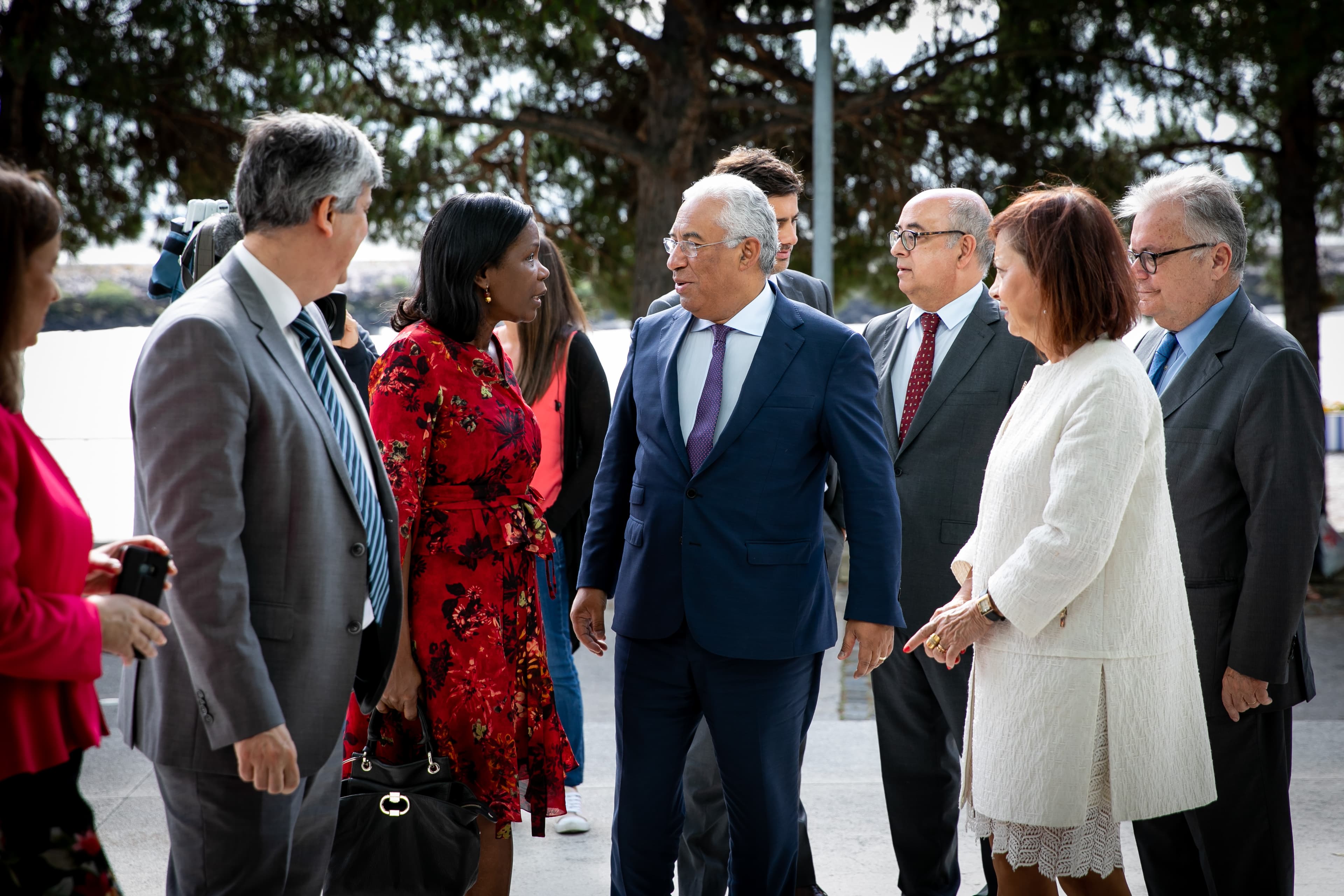Membros do Governo à entrada para o terceiro encontro «Construir hoje a Administração Pública do futuro», subordinado ao tema «Inovação da gestão da Administração Pública», Lisboa, 27 junho 2018 (Foto: Paulo Vaz Henriques)