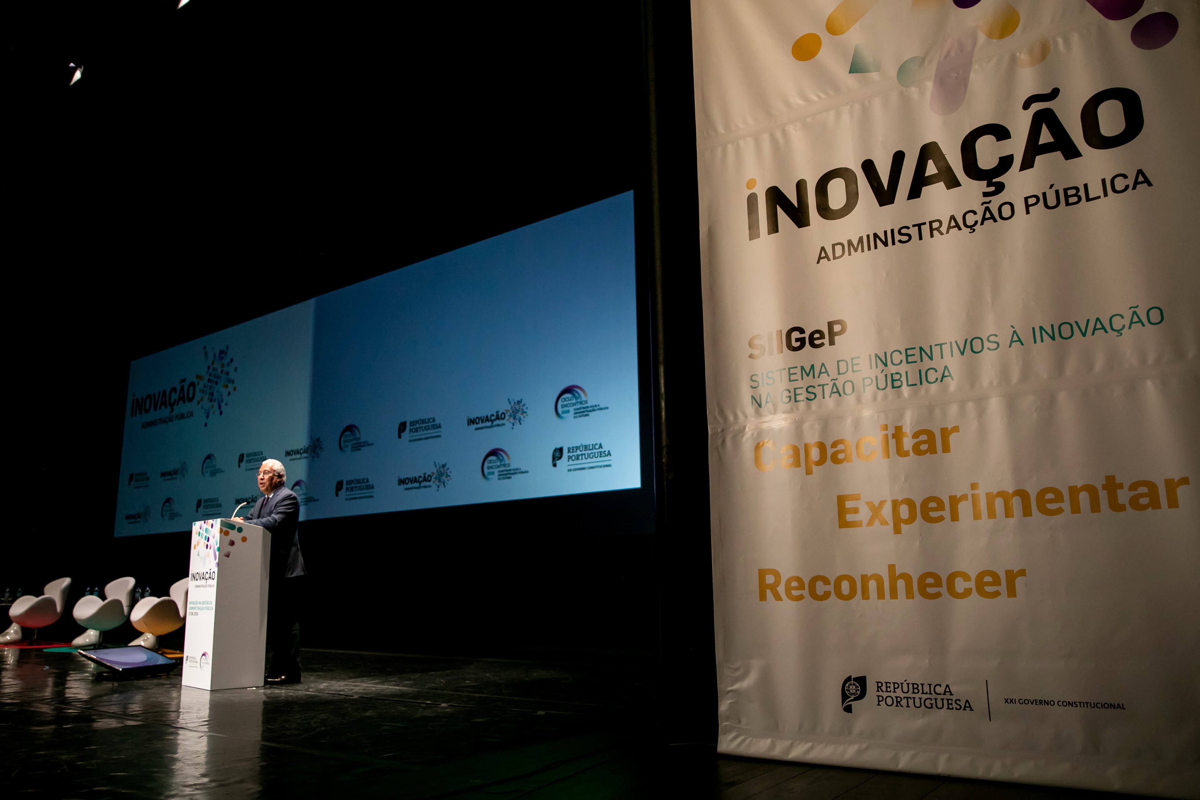 Primeiro-Ministro António Costa no terceiro encontro «Construir hoje a Administração Pública do futuro», Lisboa, 27 junho 2018 (Foto: Paulo Vaz Henriques)
