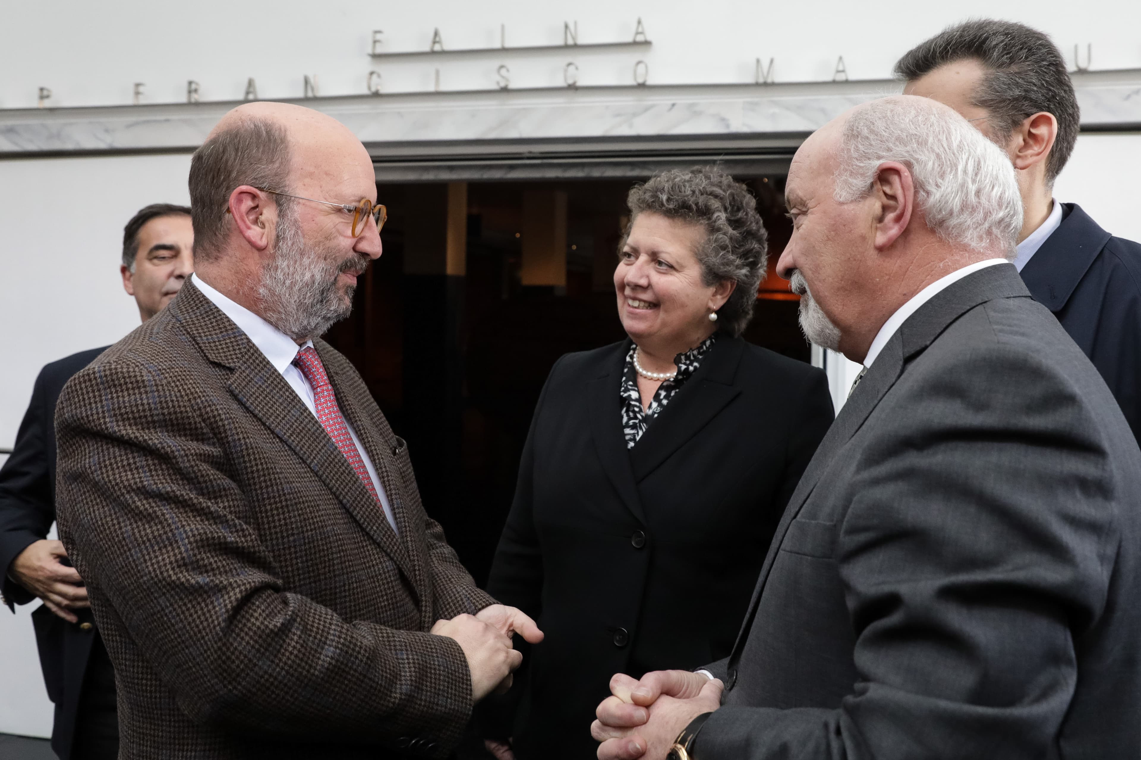 Ministros do Ambiente, João Pedro Matos Fernandes, e do Mar, Ana Paula Vitorino, na apresentação dos Investimentos Destinados a Ações Materiais de Proteção do Litoral, no Museu Marítimo de Ãlhavo, 13 março 2018 (Foto: Paulo Novais/Lusa)