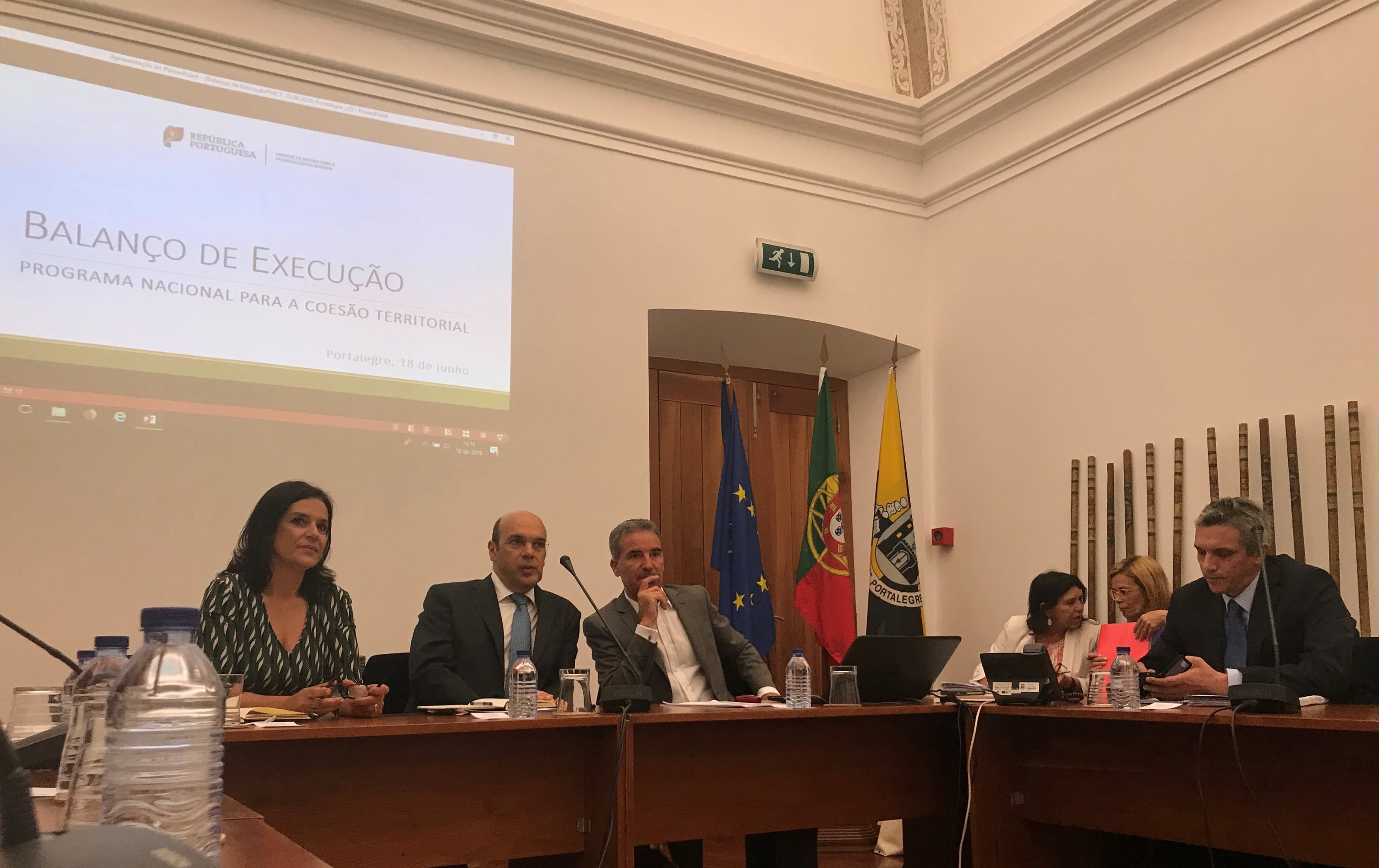 Ministro Adjunto, Pedro Siza Vieira, na reunião do Conselho Consultivo da Unidade de Missão para a Valorização do Interior (UMVI), Portalegre, 18 junho 2018