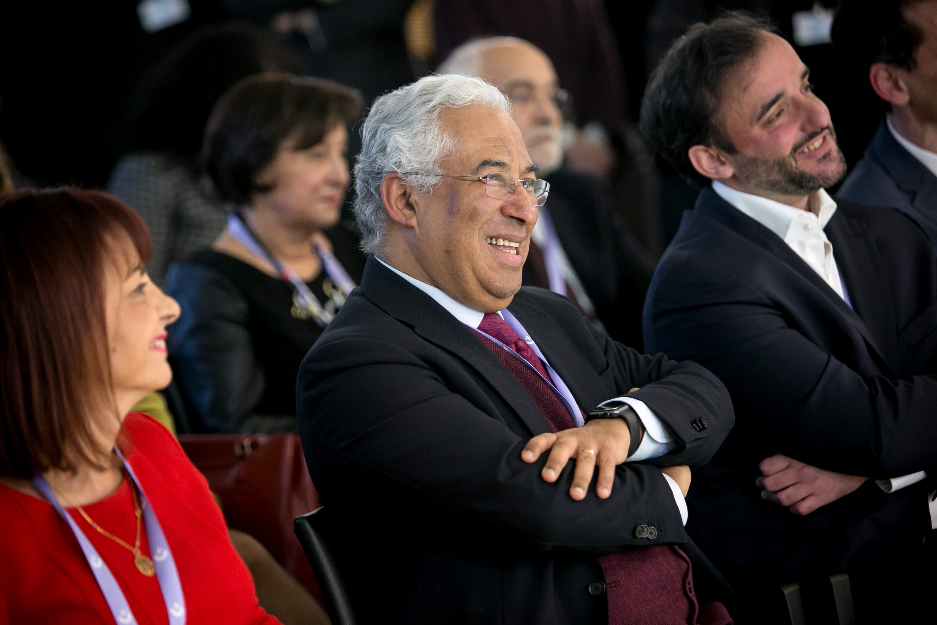Primeiro-Ministro António Costa e Ministra da Presidência e Modernização Administrativa, Maria Manuel Leitão Marques na sessão dos 10 anos do Cartão do Cidadão, Lisboa, 7 dezembro 2017 (Foto: Paulo Vaz Henriques)