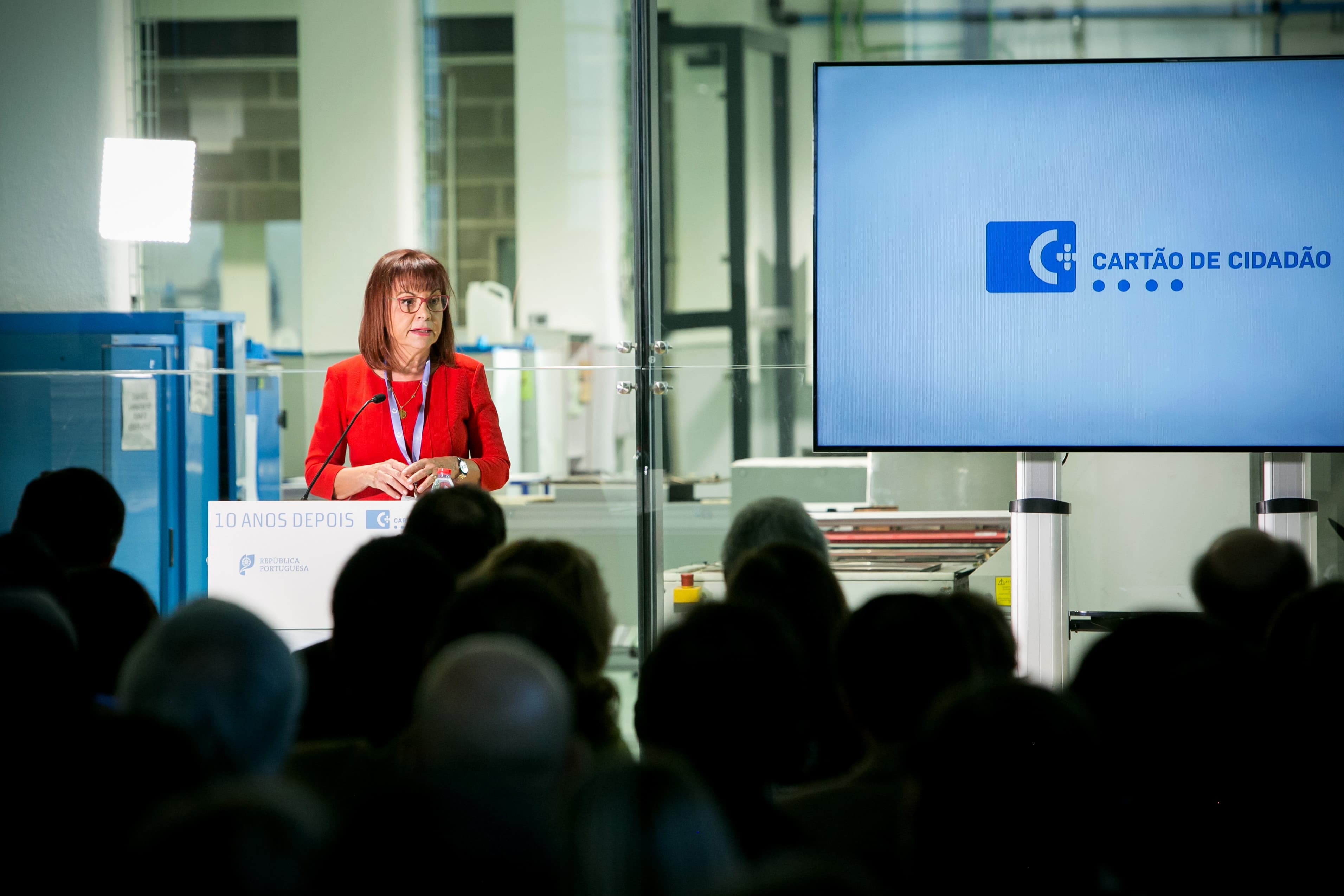 Ministra da Presidência e Modernização Administrativa, Maria Manuel Leitão Marques, na sessão dos 10 anos do Cartão do Cidadão, Lisboa, 7 dezembro 2017 (Foto: Paulo Vaz Henriques)