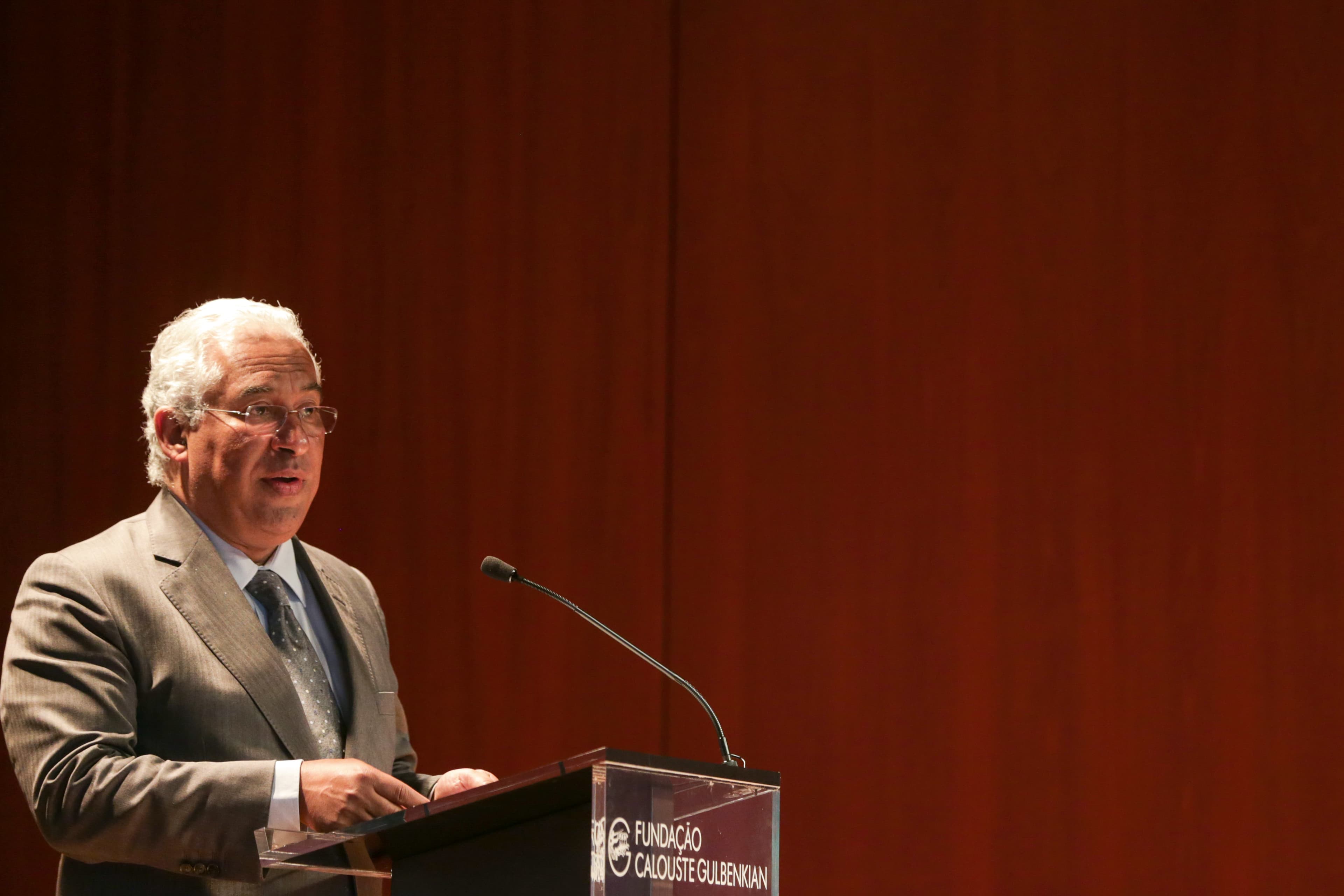 Primeiro-Ministro, António Costa, na Conferência do Mecanismo de Resposta Rápida para o Ensino Superior nas Emergências, na Fundação Calouste Gulbenkian, Lisboa, 5 abril 2018 (Foto: Tiago Petinga/Lusa)