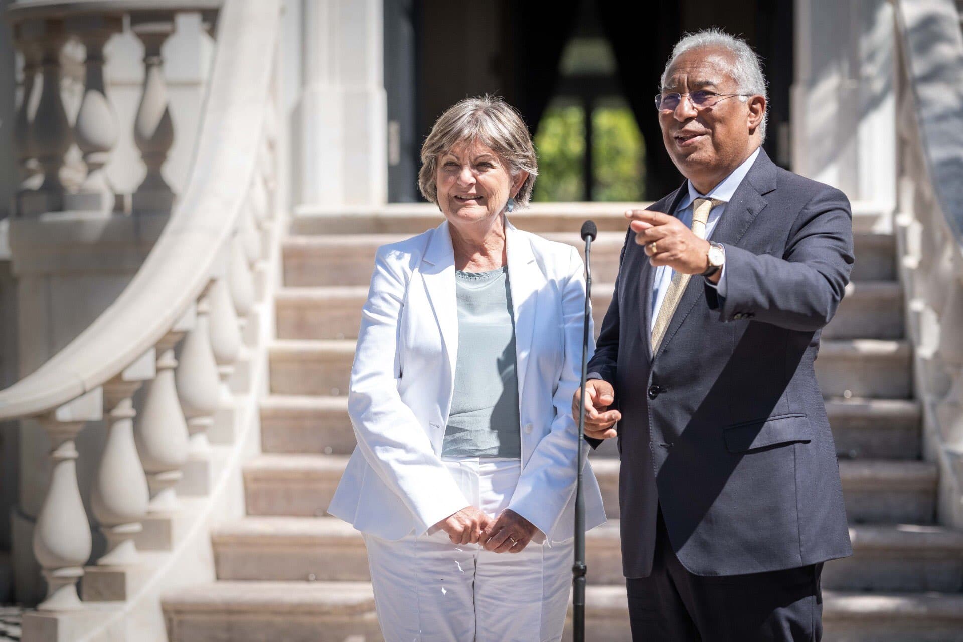 Primeiro-Ministro António Costa com a Comissária europeia Elisa Ferreira, Lisboa, 29 agosto 2019 (Foto: Clara Azevedo)