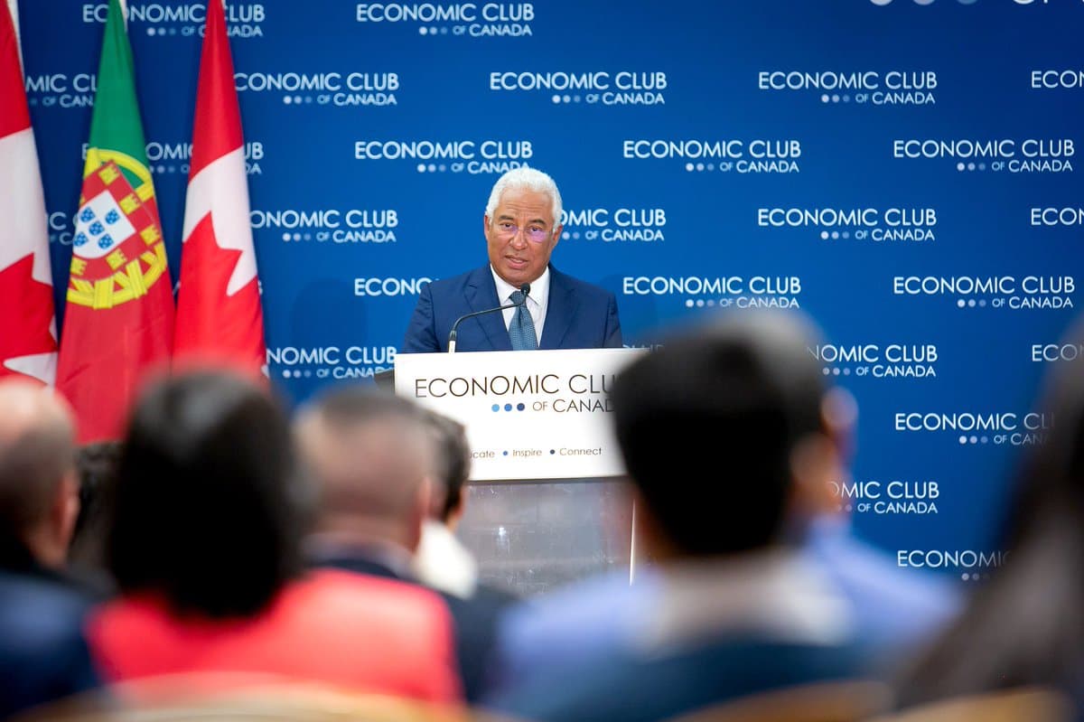 Primeiro-Ministro António Costa no encerramento de um fórum de negócios com empresas canadianas, Toronto, 4 maio 2018