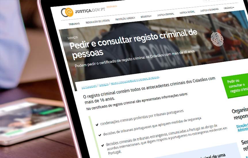 Registo Criminal online está disponível desde julho de 2016