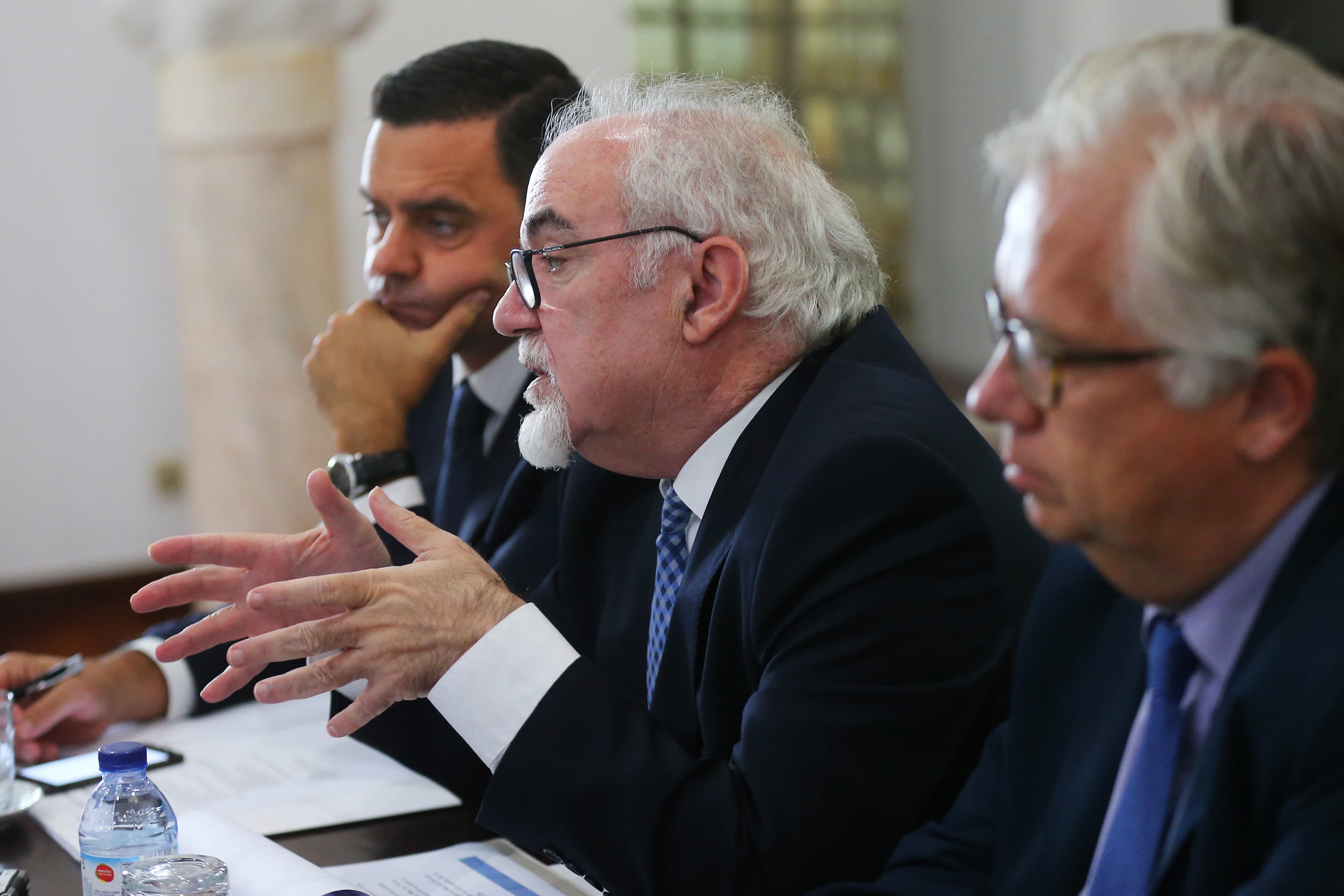 Ministro do Trabalho, Solidariedade e Segurança Social, José António Vieira da Silva, numa audição pública sobre a Estratégia pós-2020, Évora, 9 outubro 2017 (Foto: Nuno Veiga/Lusa)