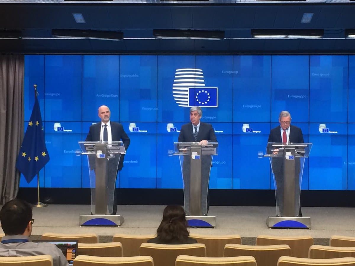 Ministro das Finanças e Presidente do Eurogrupo, Mário Centeno, na declaração após reunião do Eurogrupo, Bruxelas, 11 fevereiro 2019