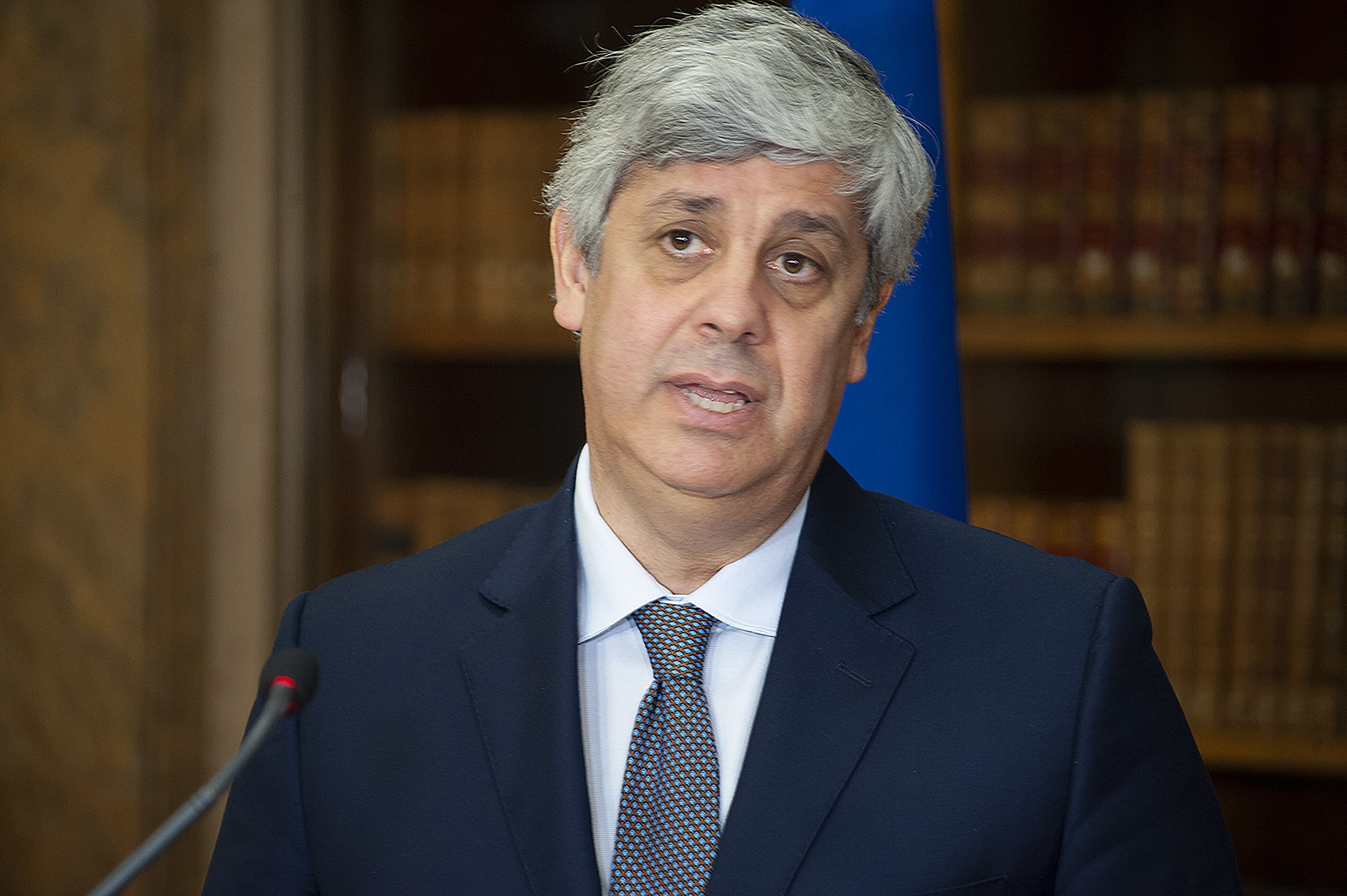 Ministro das Finanças, Mário Centeno, faz declaração sobre as contas públicas do primeiro trimestre do ano. Lisboa, 24 junho 2019 (Foto: João Bica)