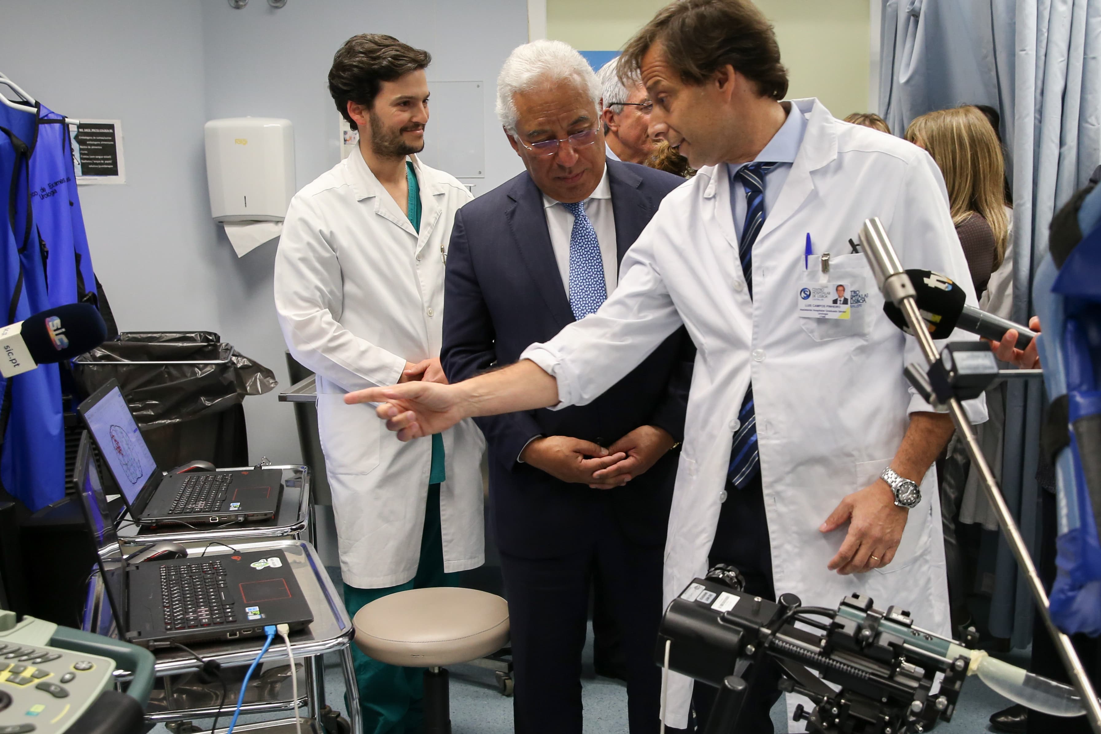 Primeiro-Ministro António Costa durante uma visita ao Hospital de São José, Lisboa, 14 março 2019 (Foto: Manuel de Almeida/Lusa)