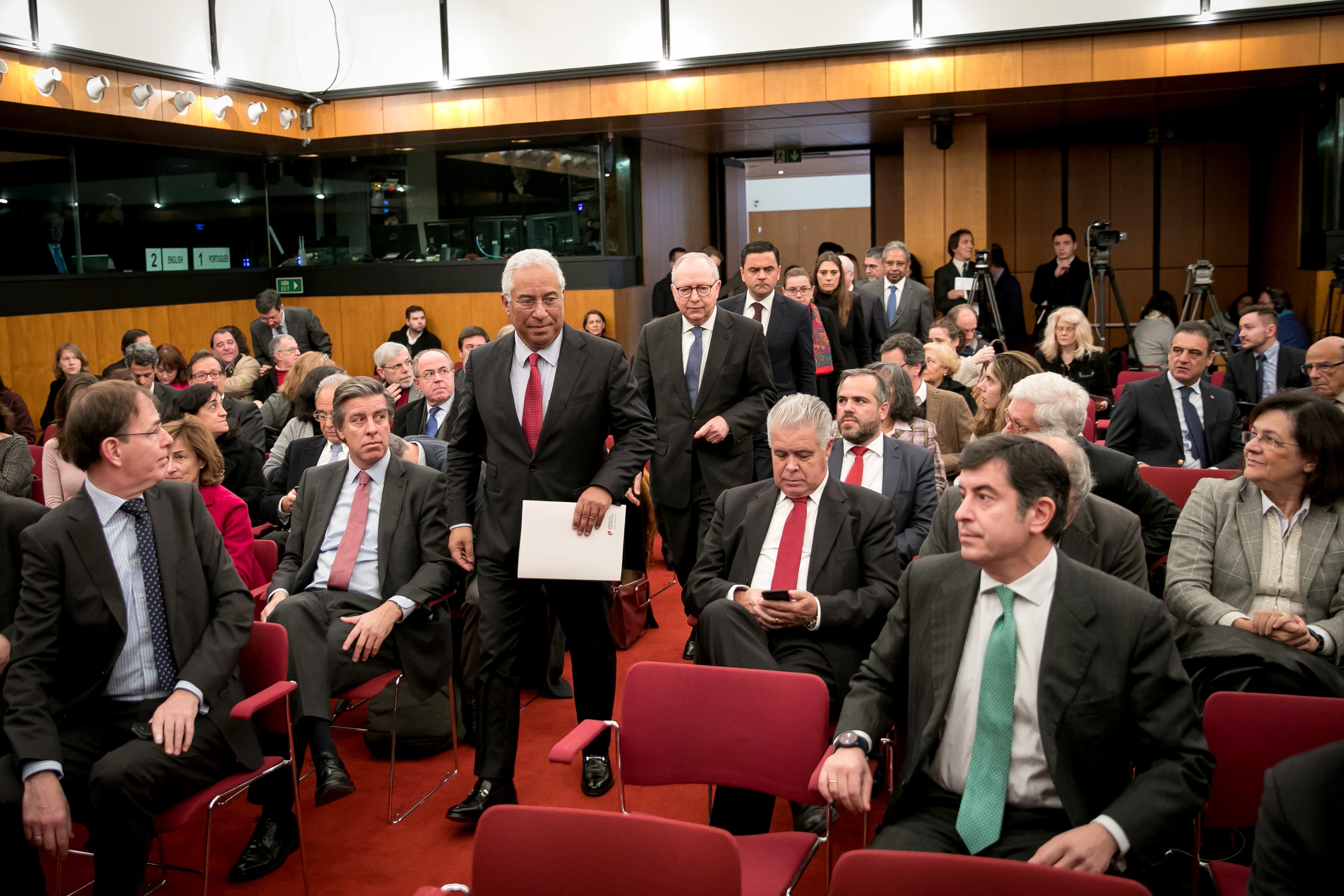 Primeiro-Ministro António Costa para a conferência «O Futuro da UE: Orçamento da União e Portugal», Lisboa, 9 fevereiro 2018 (Foto: Paulo Vaz Henriques)