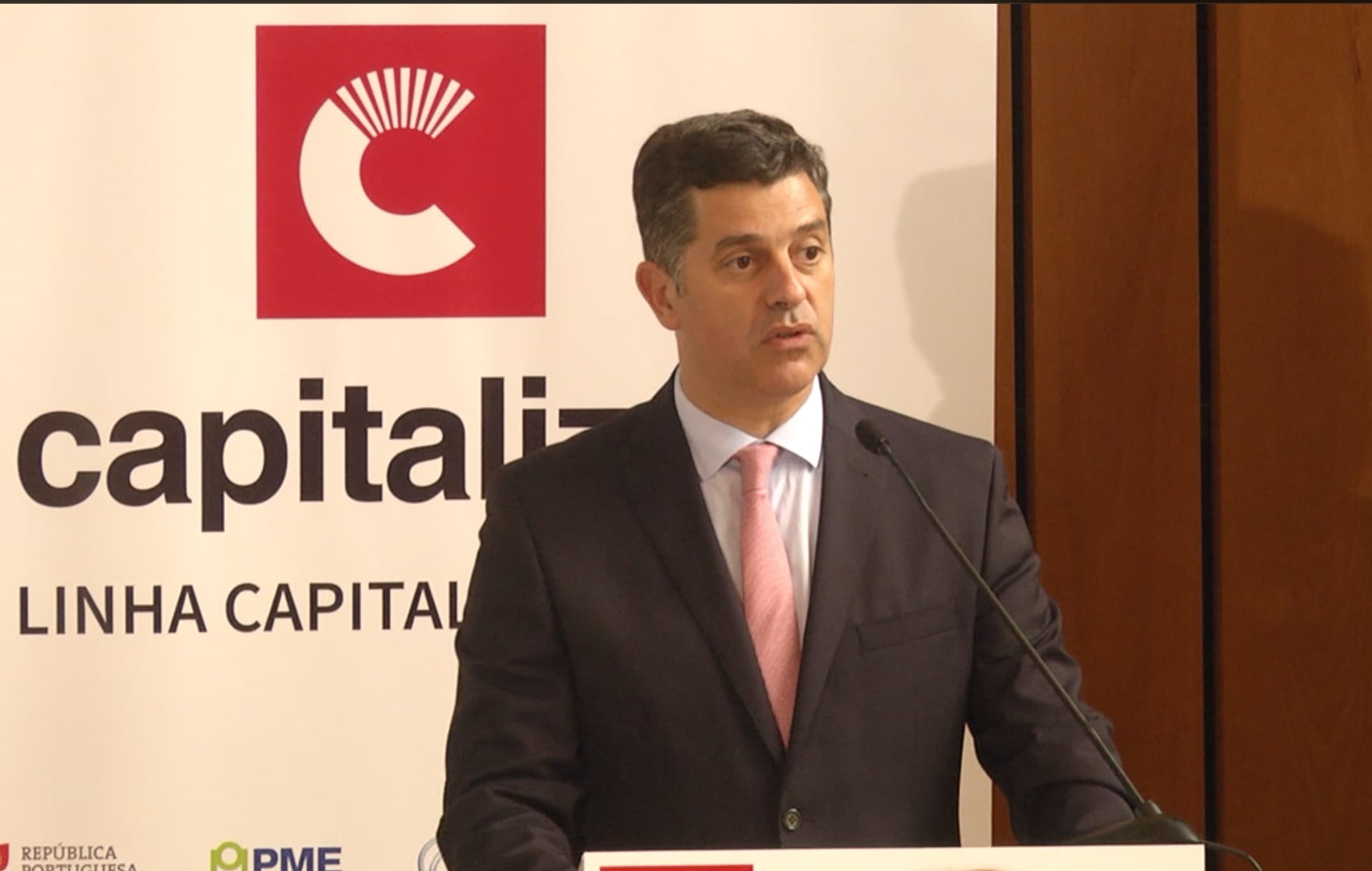Ministro da Economia, Manuel Caldeira Cabral, no lançamento da linha Capitalizar 2018, Lisboa, 11 julho 2018